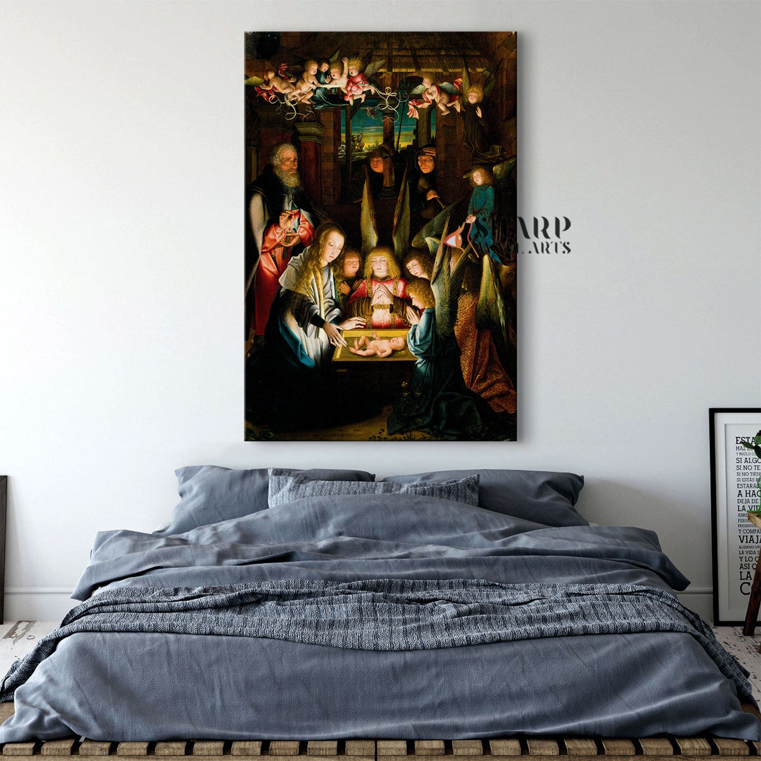 Famous Paintings Of Jesus Birth Canvas Wall Art