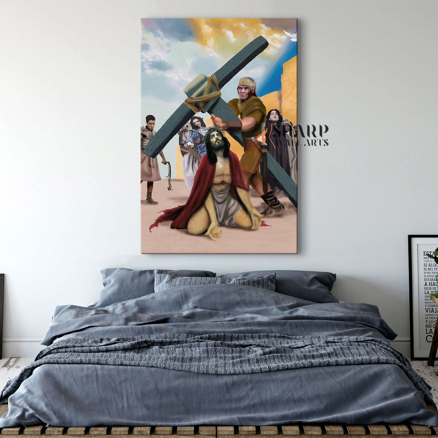 Jesus Carrying The Cross Canvas Wall Art
