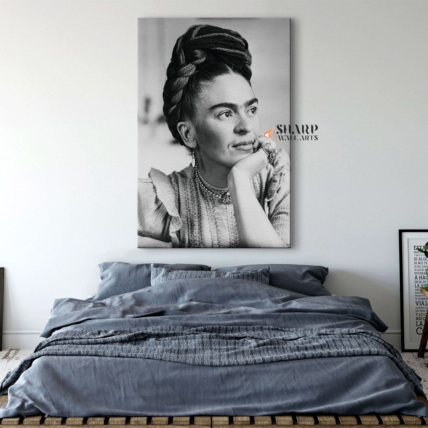 Frida Kahlo Portrait Vintage Canvas Wall Art