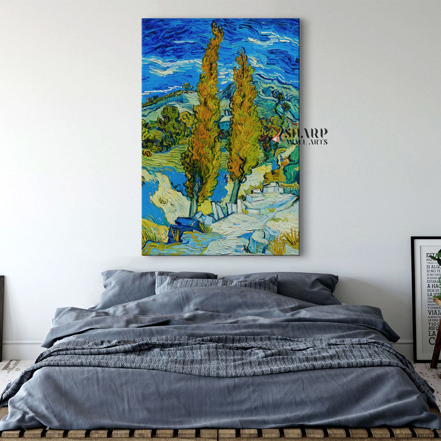 Vincent van Gogh Two Poplars Canvas Wall Art