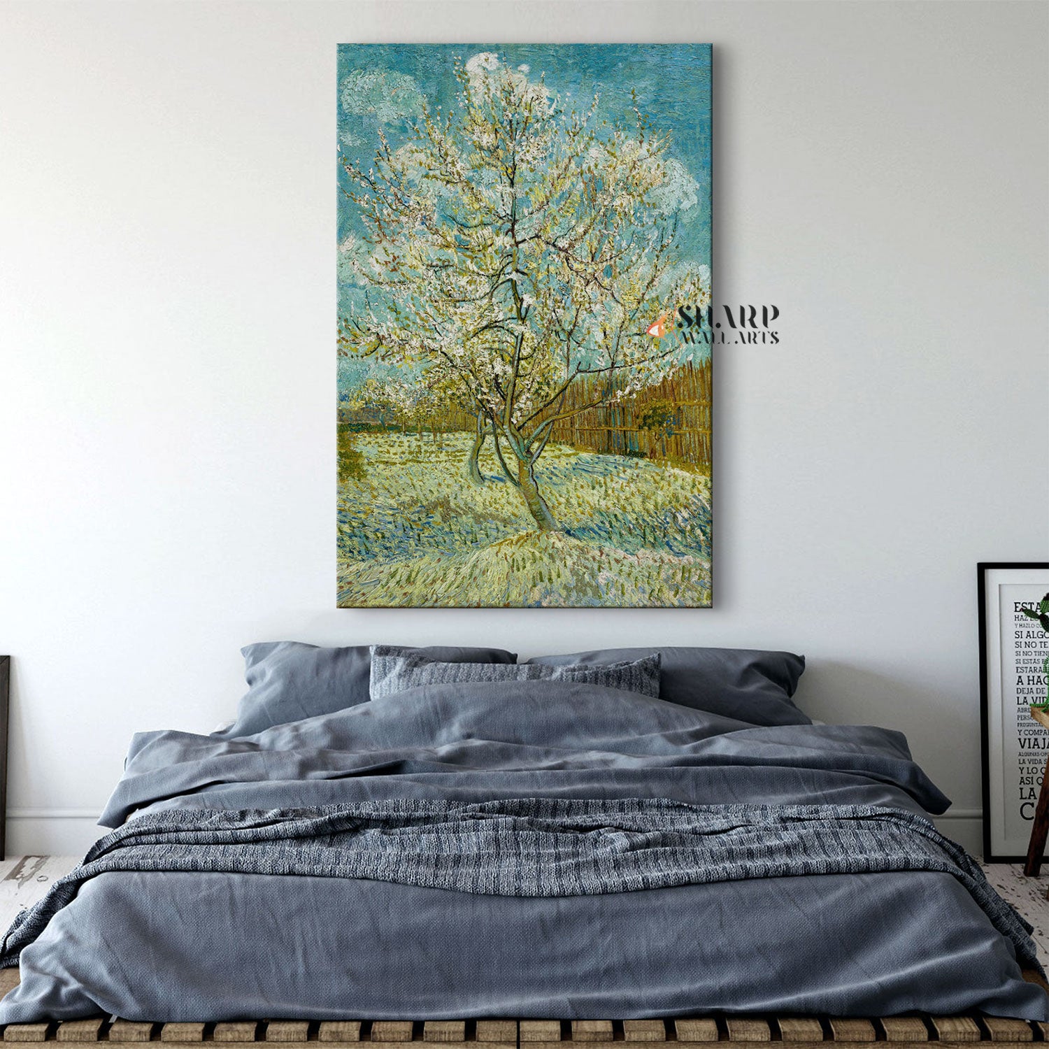 Vincent van Gogh The Pink Peach Tree Canvas Wall Art