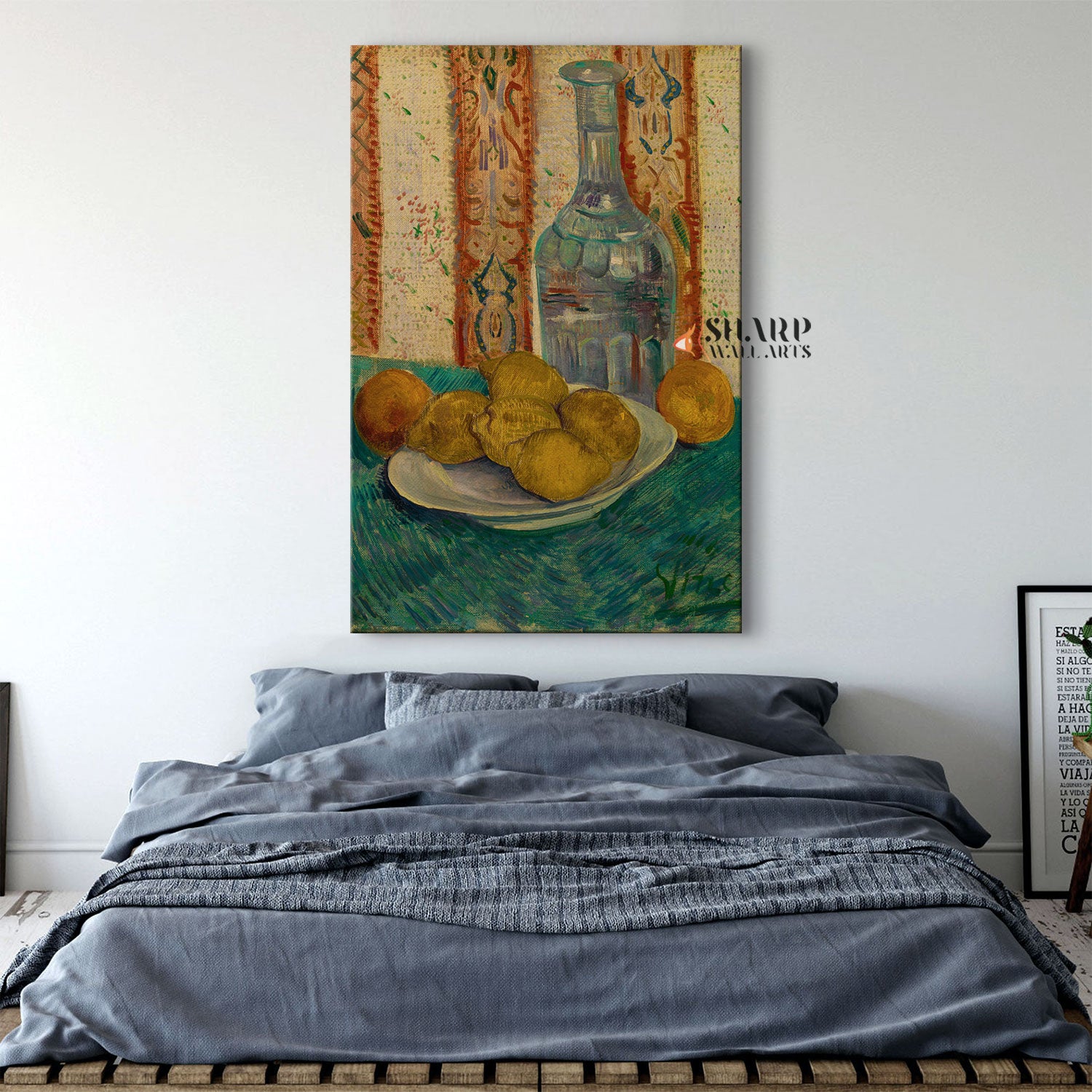 Vincent van Gogh Carafe And Dish With Citrus Fruit Canvas Wall Art