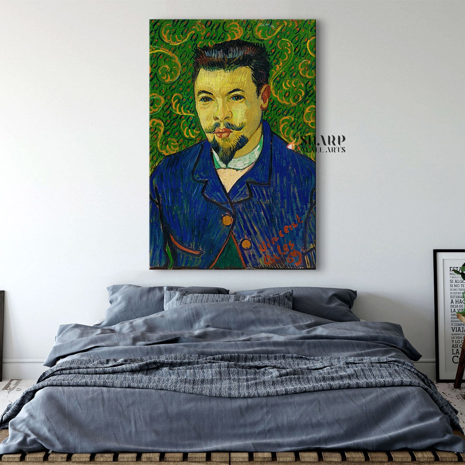 Vincent van Gogh Portrait Of Dr Felix Rey Canvas Wall Art