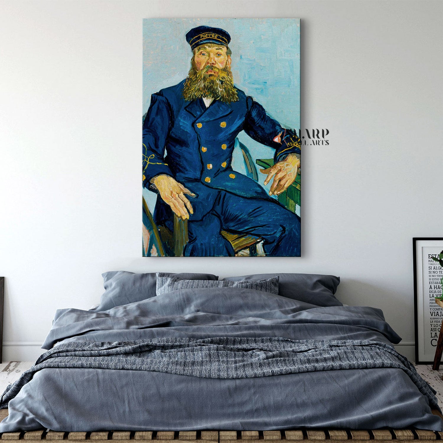 Vincent van Gogh Portrait Of The Postman Joseph Roulin Canvas Wall Art
