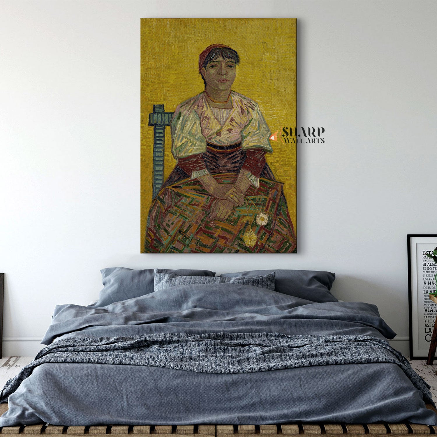 Vincent van Gogh Italian Woman Canvas Wall Art
