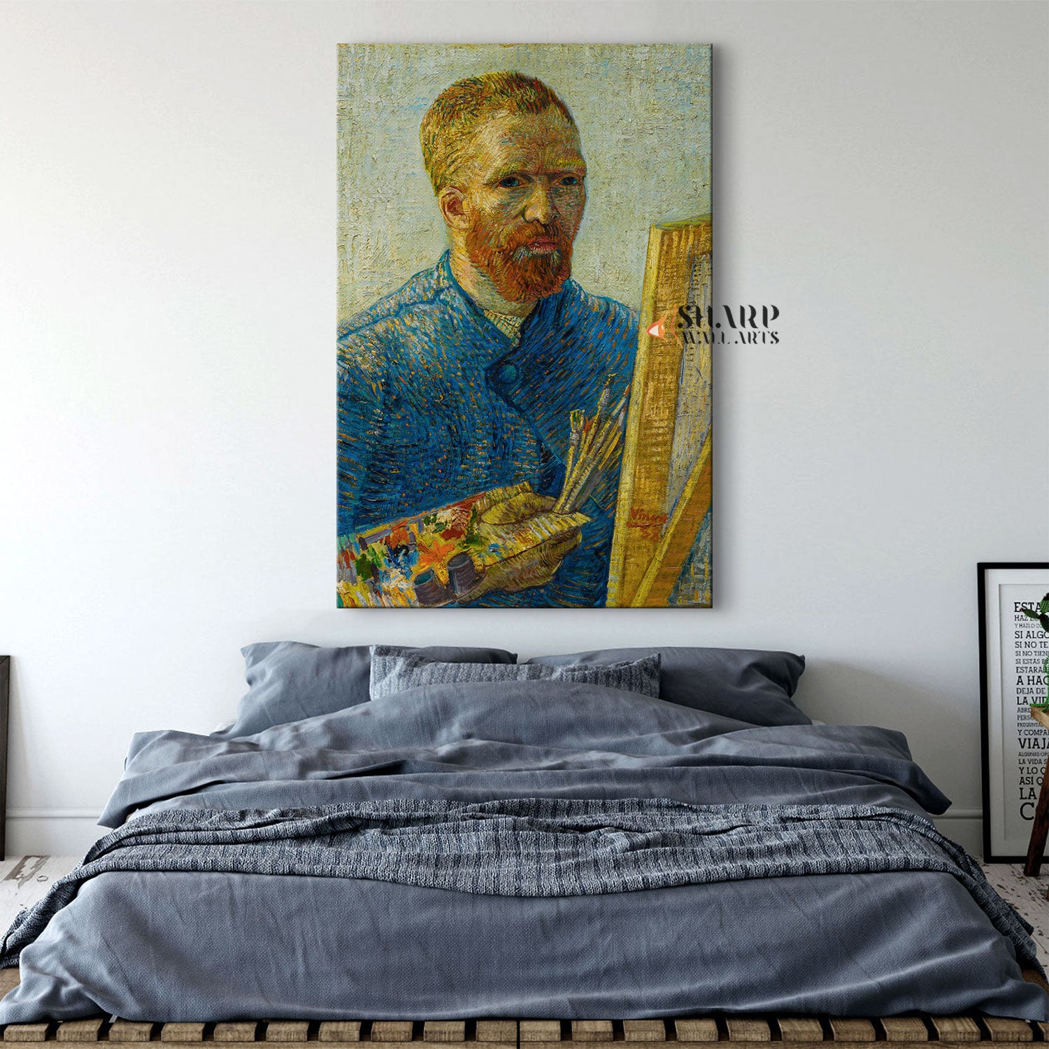 Vincent van Gogh Self-Portrait As A Painter Canvas Wall Art
