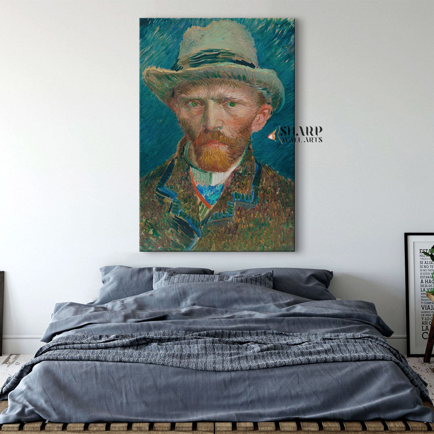 Vincent van Gogh Self-Portrait With Grey Hat Canvas Wall Art