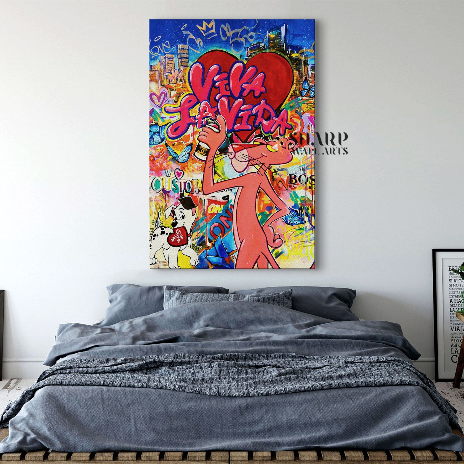 Panther The Painter Canvas Wall Art