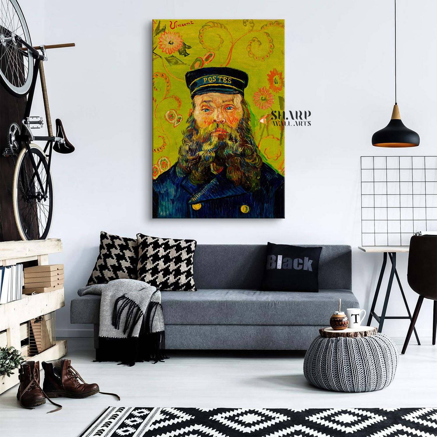 Vincent van Gogh Postman Canvas Wall Art