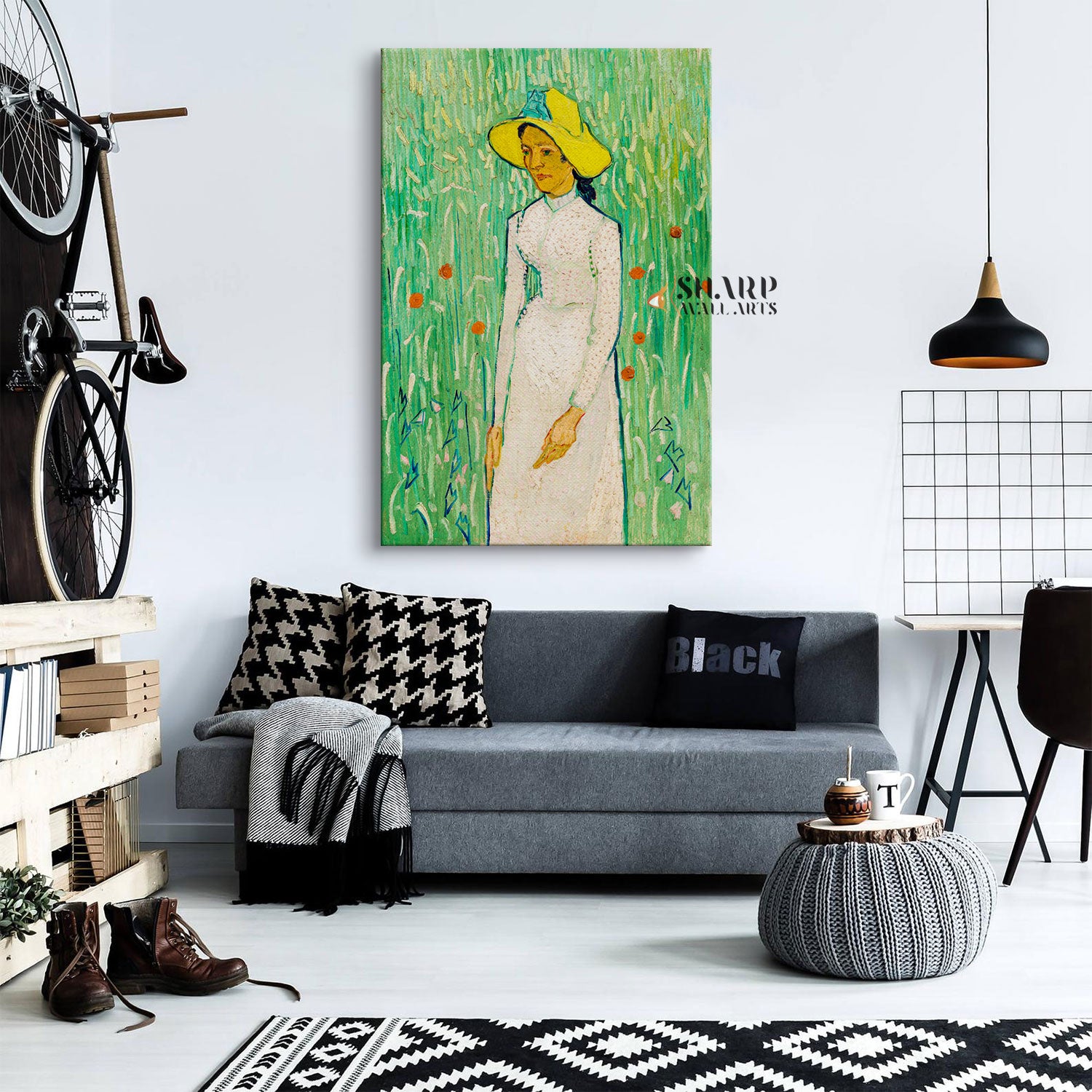 Vincent van Gogh Girl in White Canvas Wall Art