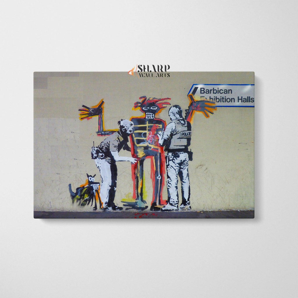 Banksy Jean Michel Basquiat Wall Art Canvas – SharpWallArts