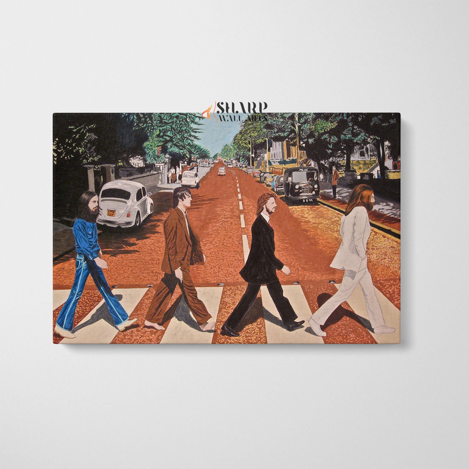 The Beatles Abbey Road Art Canvas Print