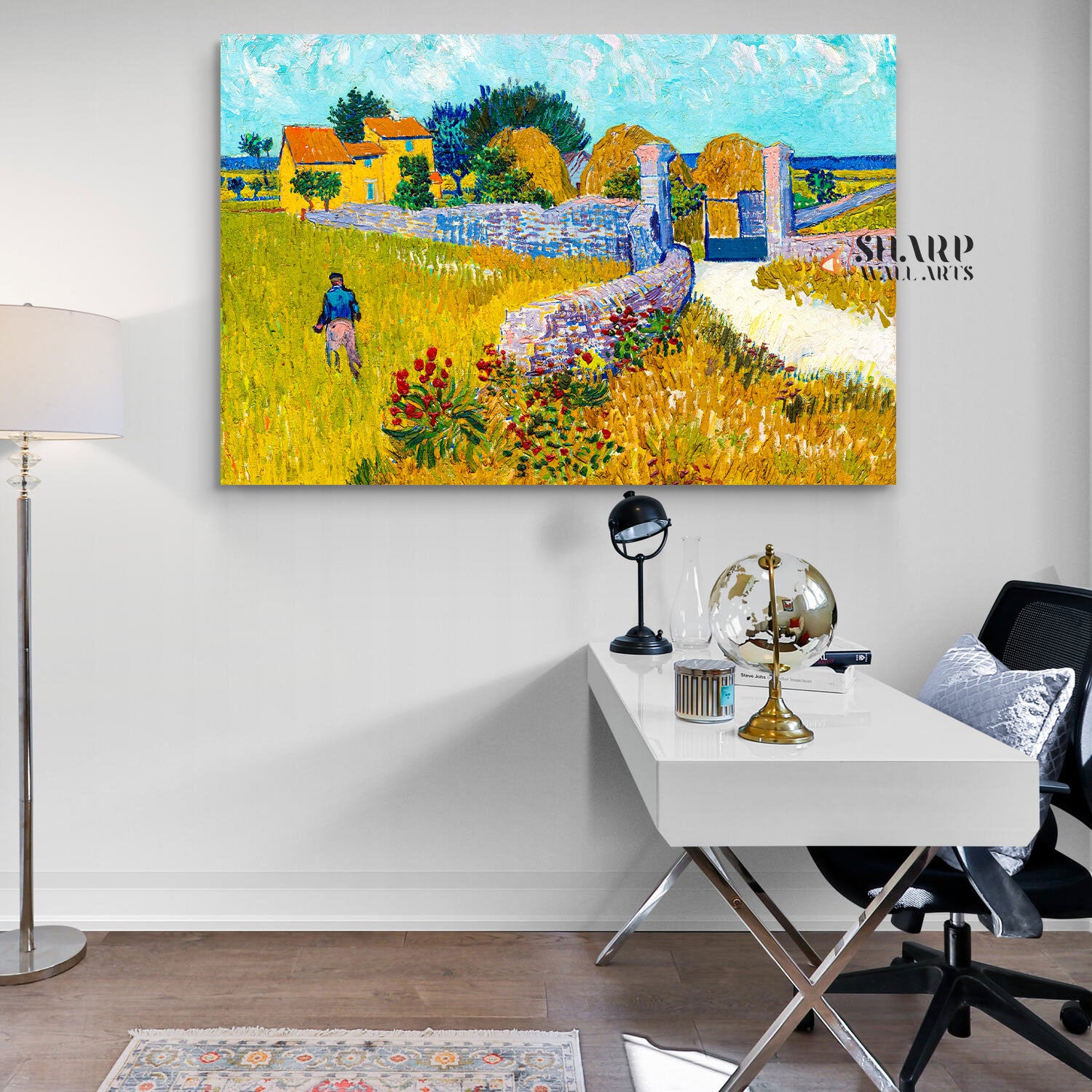 Vincent Van Gogh Farmhouse In Provence Canvas Wall Art