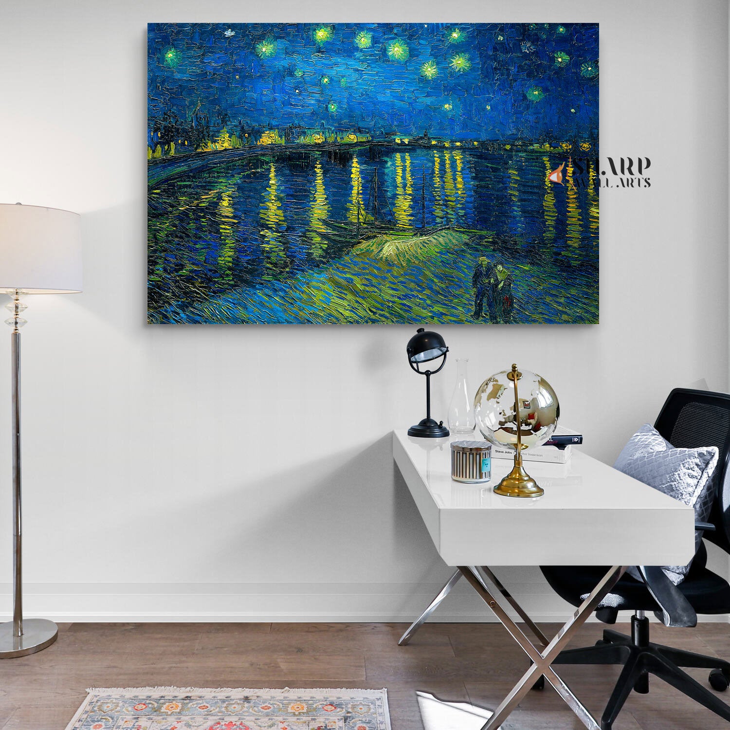 Vincent van Gogh Starry Night Over The Rhône Canvas Wall Art