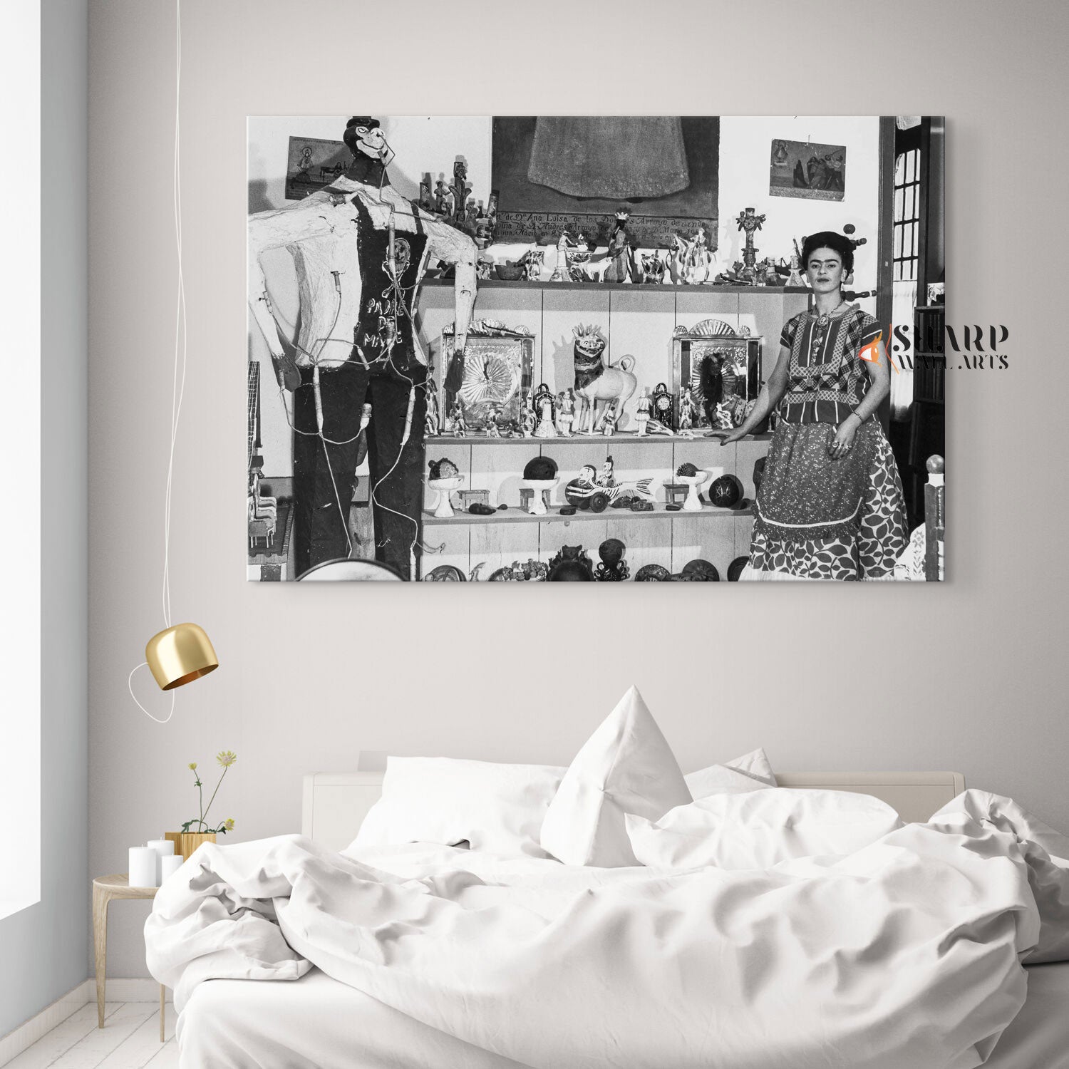 Frida Kahlo First Exhibition Canvas Wall Art