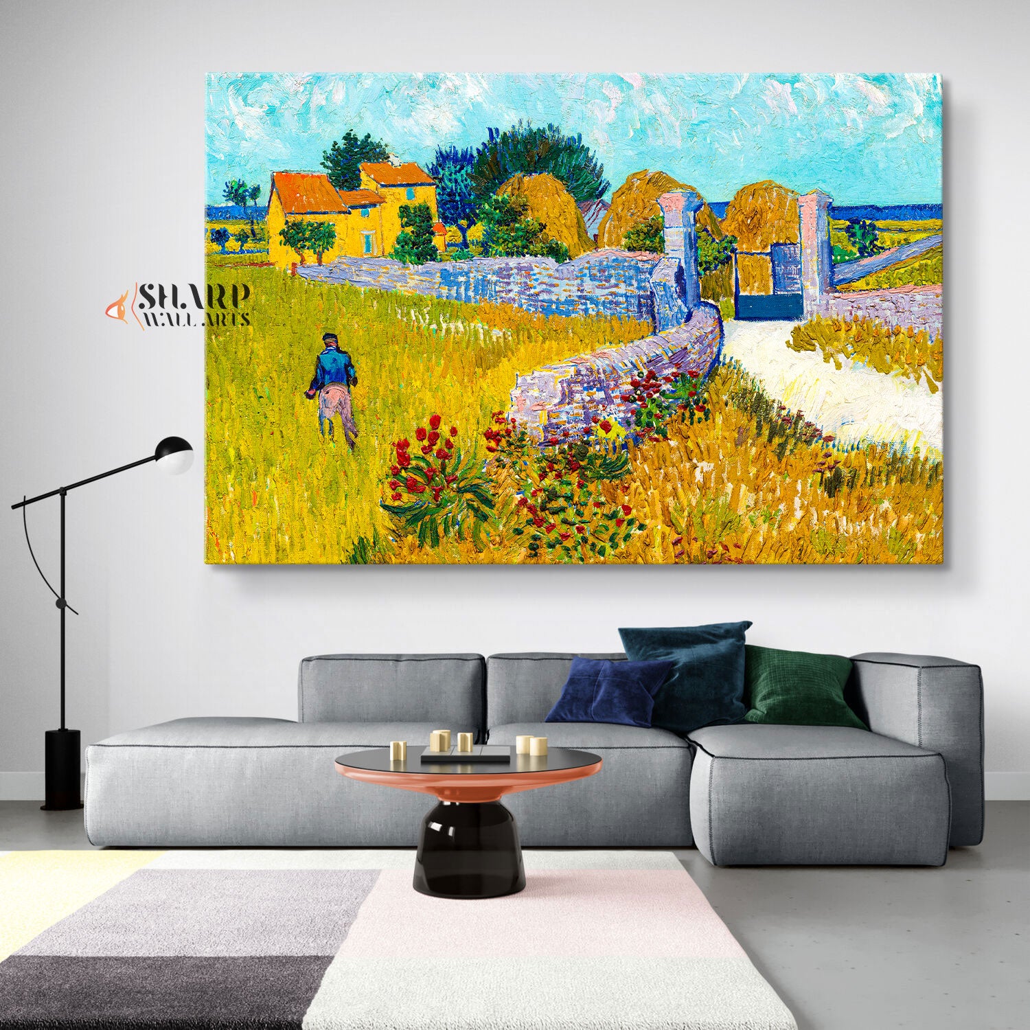 Vincent Van Gogh Farmhouse In Provence Canvas Wall Art