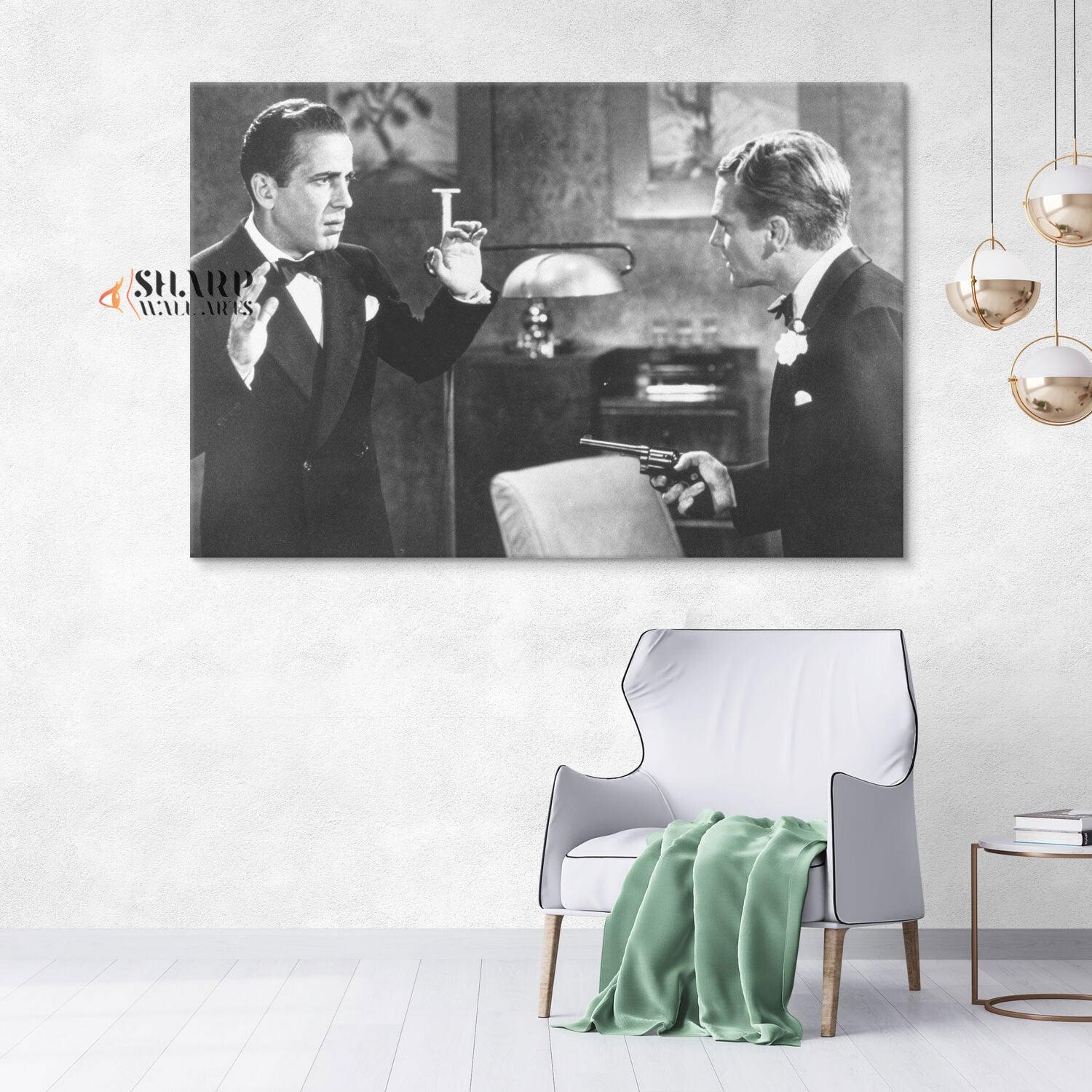 Humphrey Bogart And James Cagney In Angels With Dirty Faces Canvas Wall Art - SharpWallArts