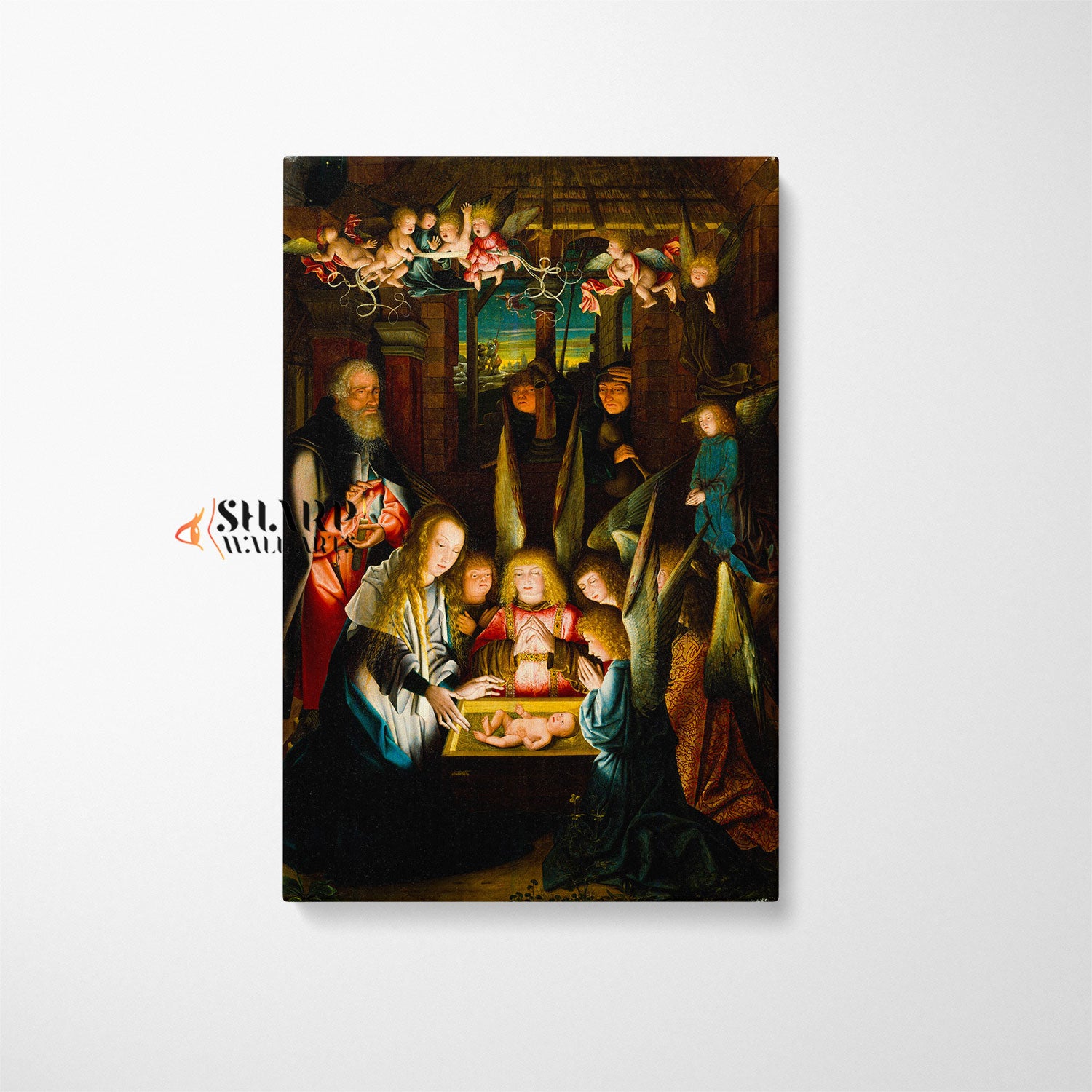 Famous Paintings Of Jesus Birth Canvas Wall Art