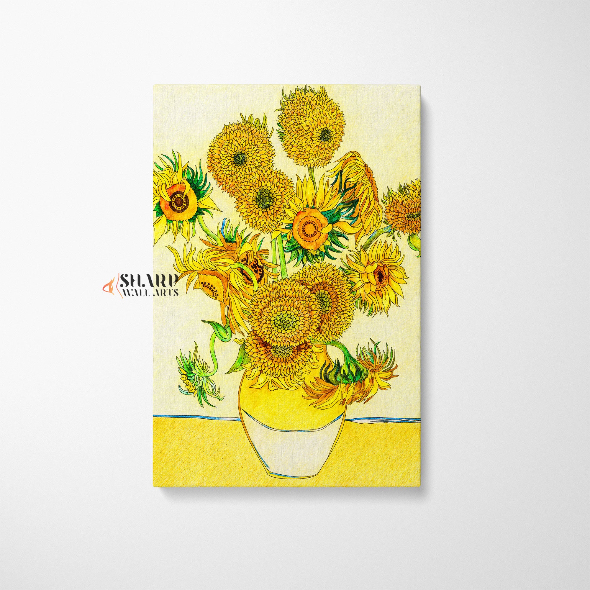 Vincent van Gogh Sunflowers Canvas Wall Art