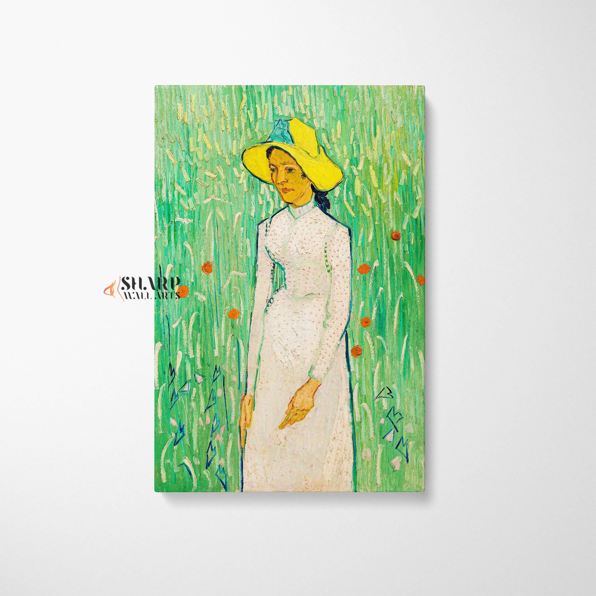 Vincent van Gogh Girl in White Canvas Wall Art