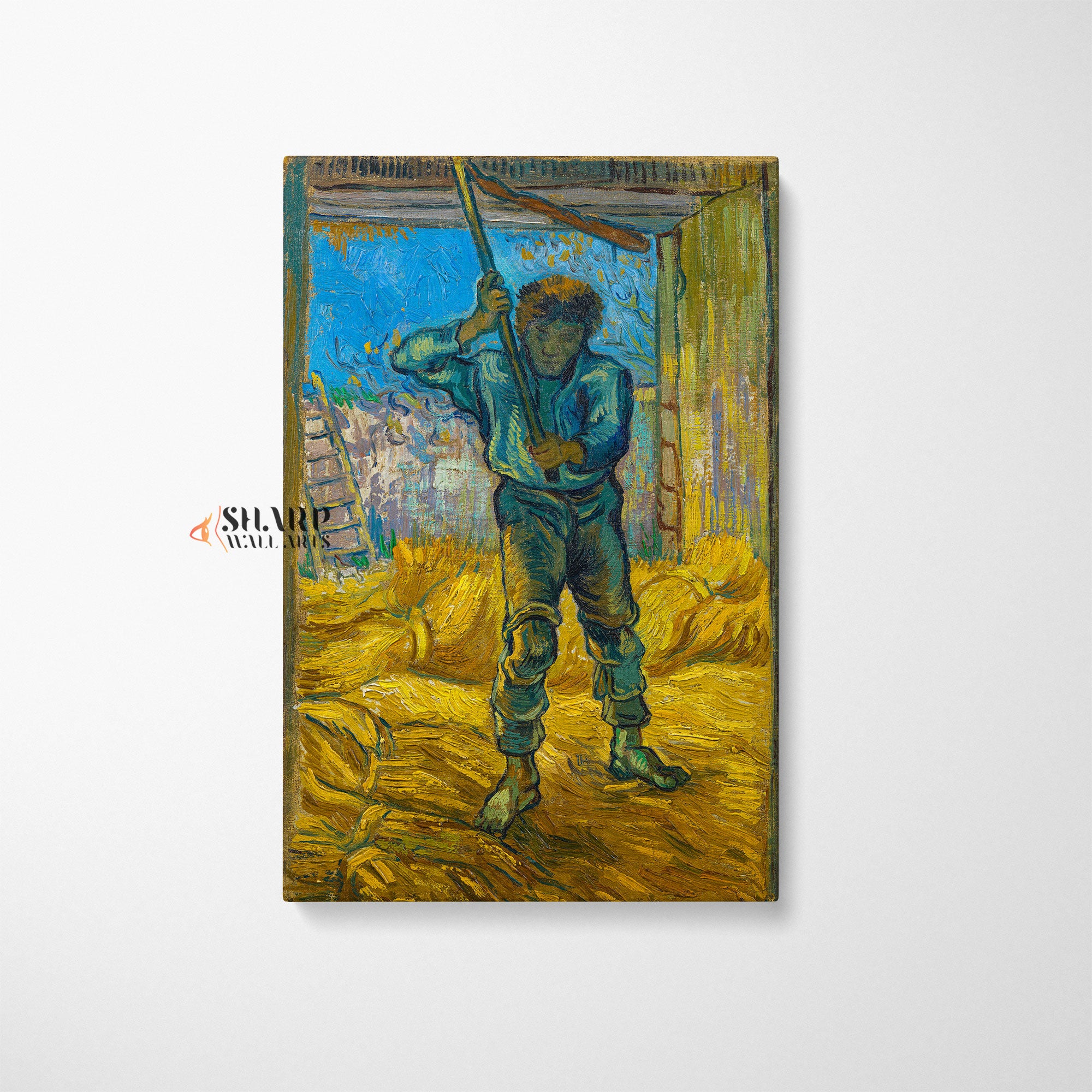 Vincent van Gogh Thresher Canvas Wall Art