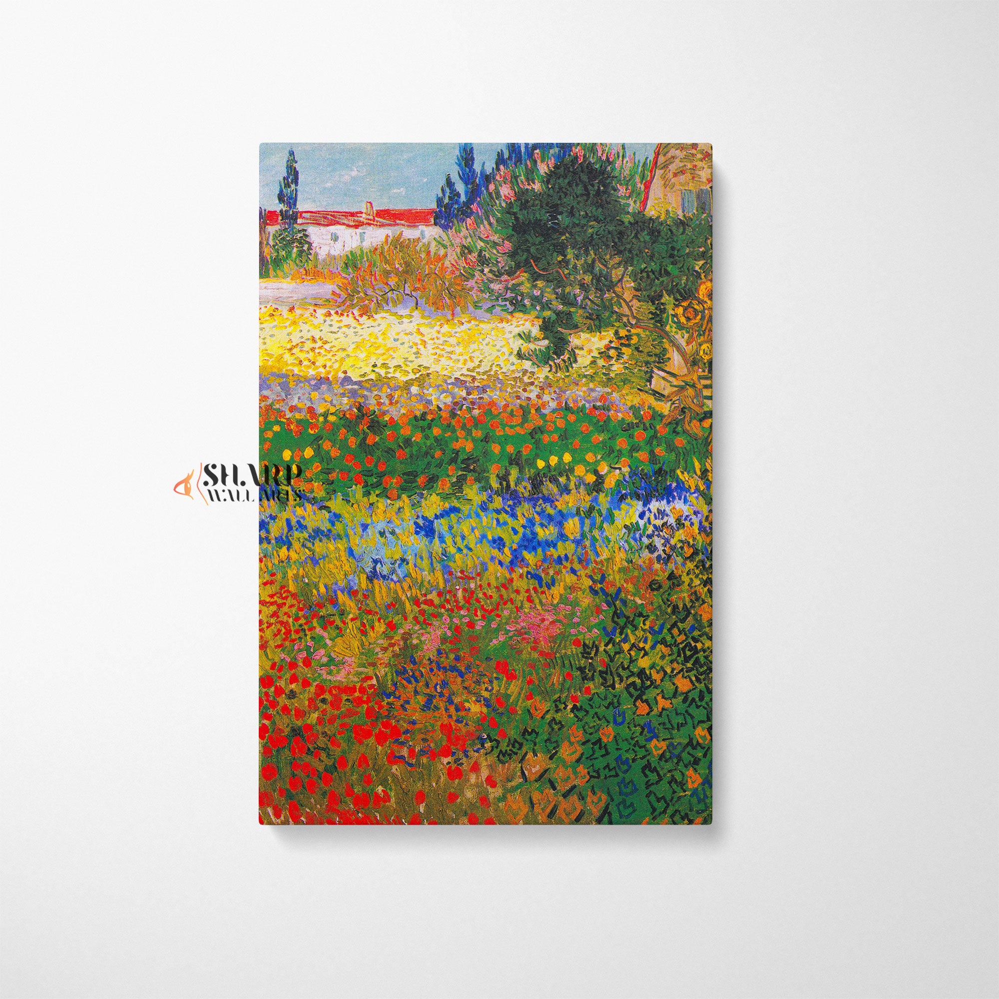 Vincent van Gogh Garden In Bloom Canvas Wall Art