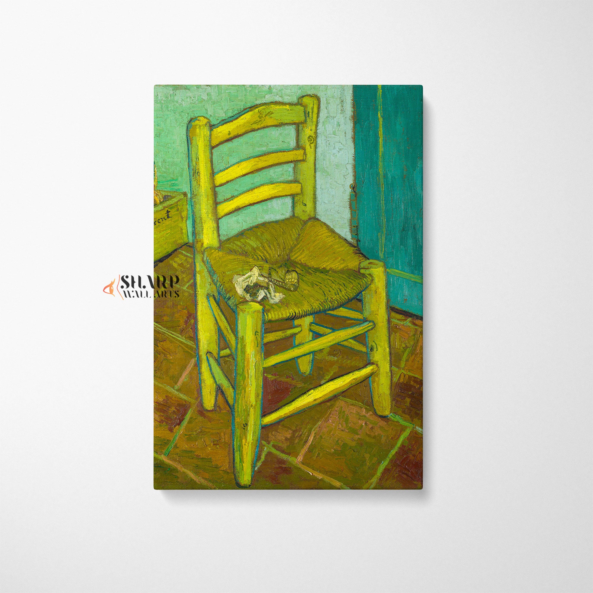 Vincent van Gogh Chair With Pipe Canvas Wall Art