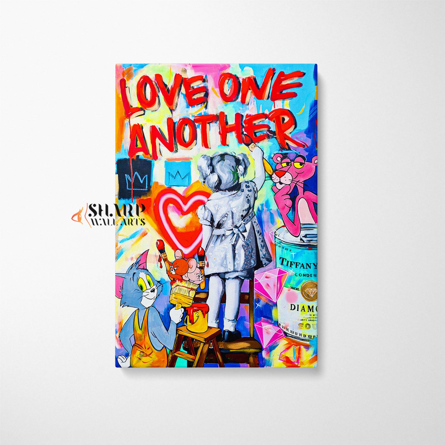 Love One Another Canvas Wall Art