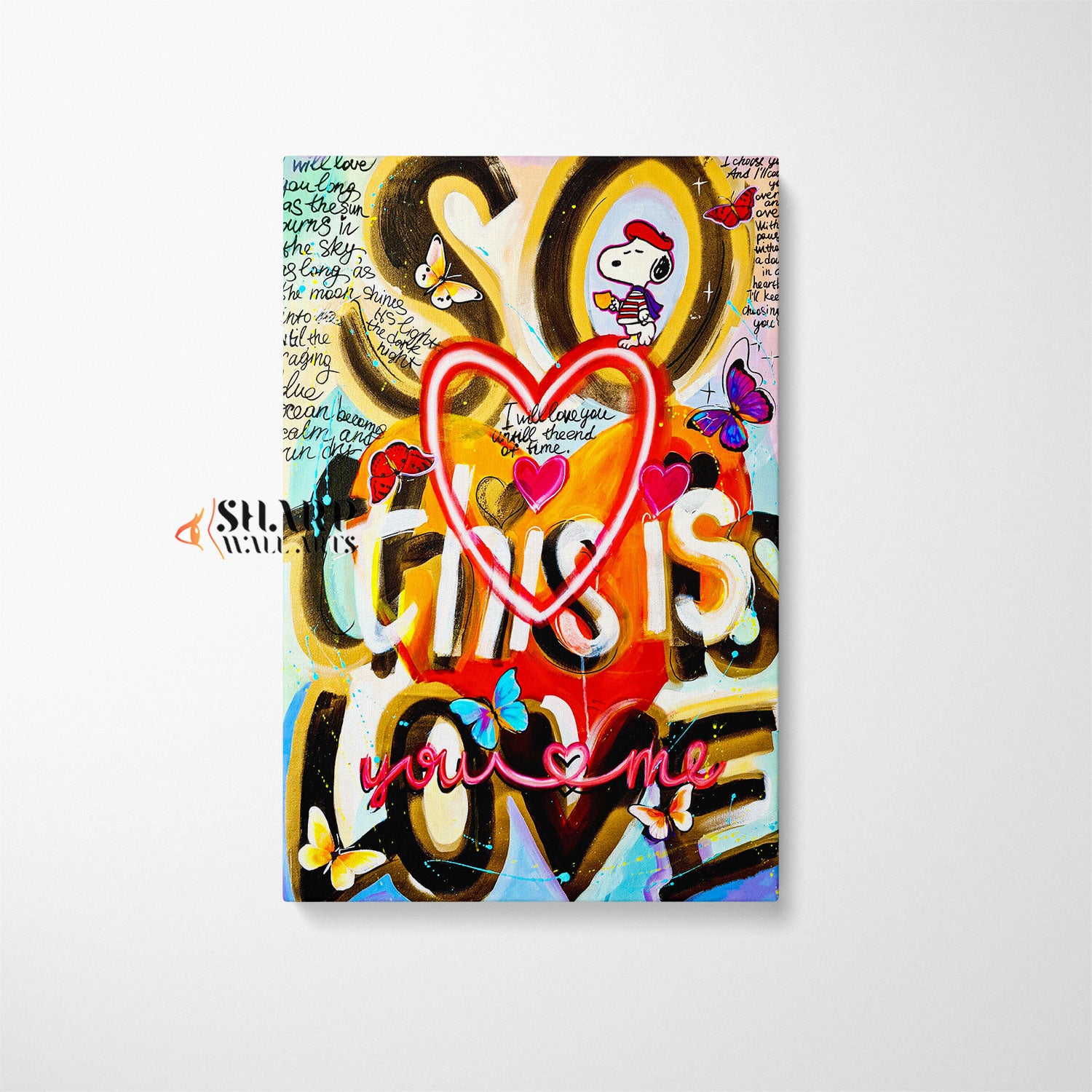 So This Is Love Canvas Wall Art