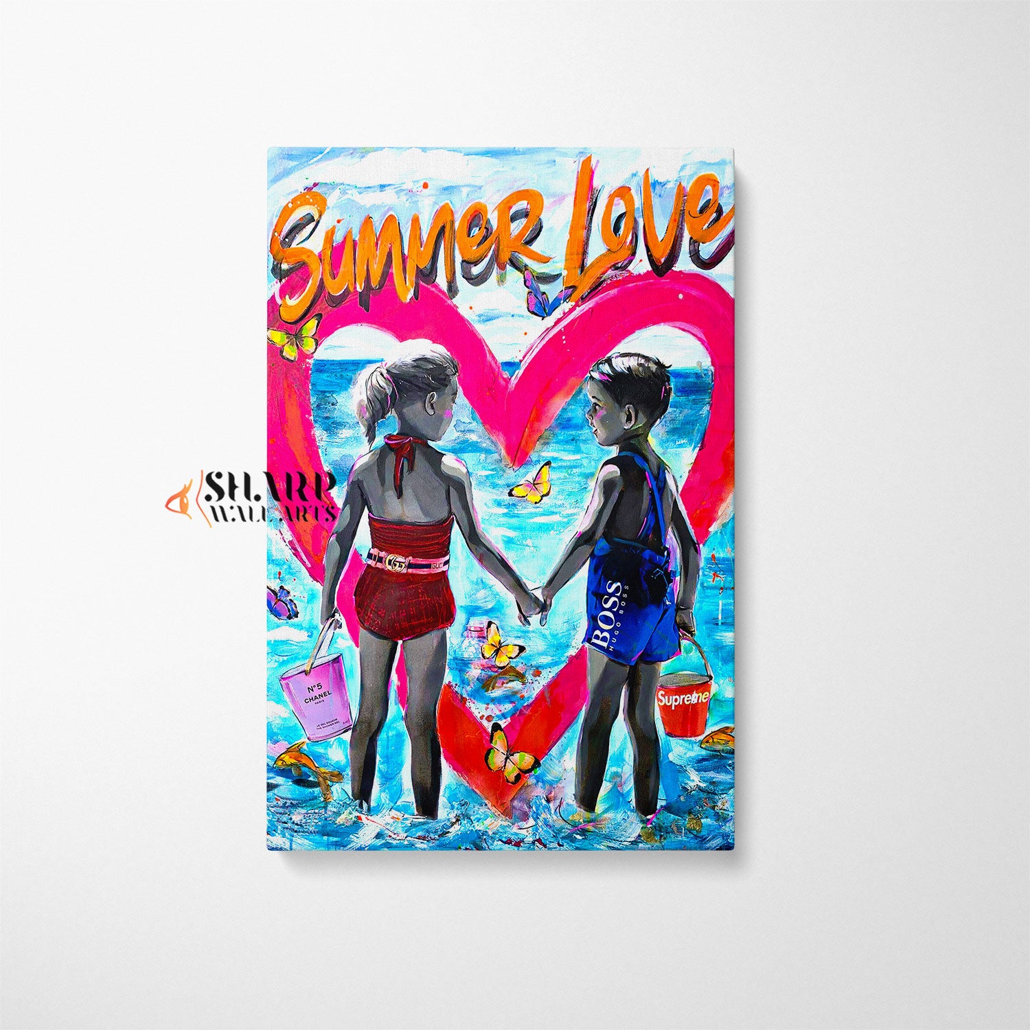 Summer Love Canvas Wall Art