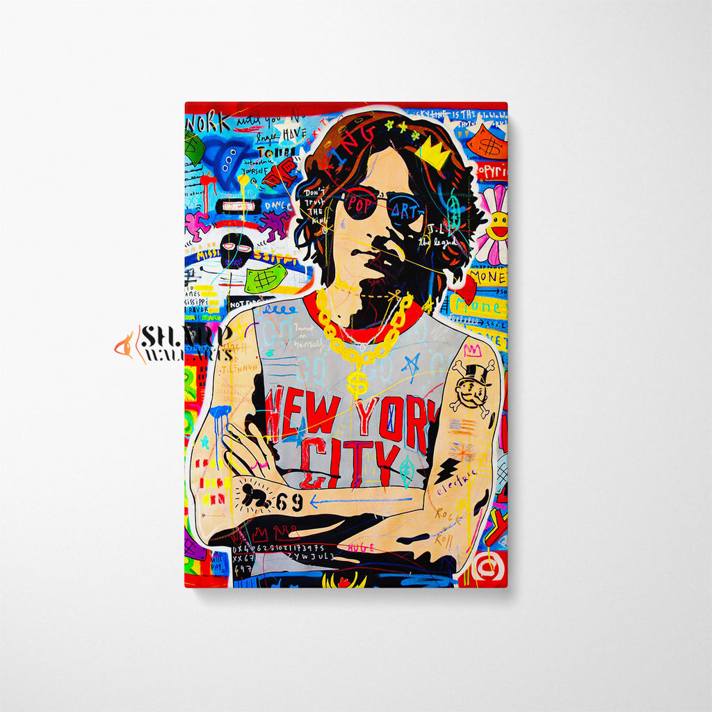 John Lennon Pop Art Canvas – SharpWallArts