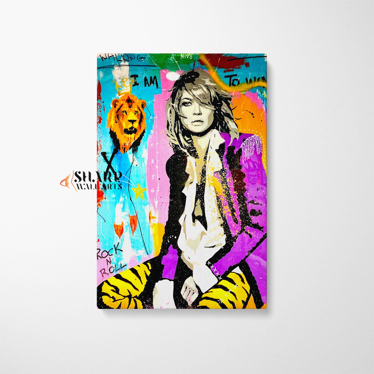 Kate Moss Pop Art Canvas