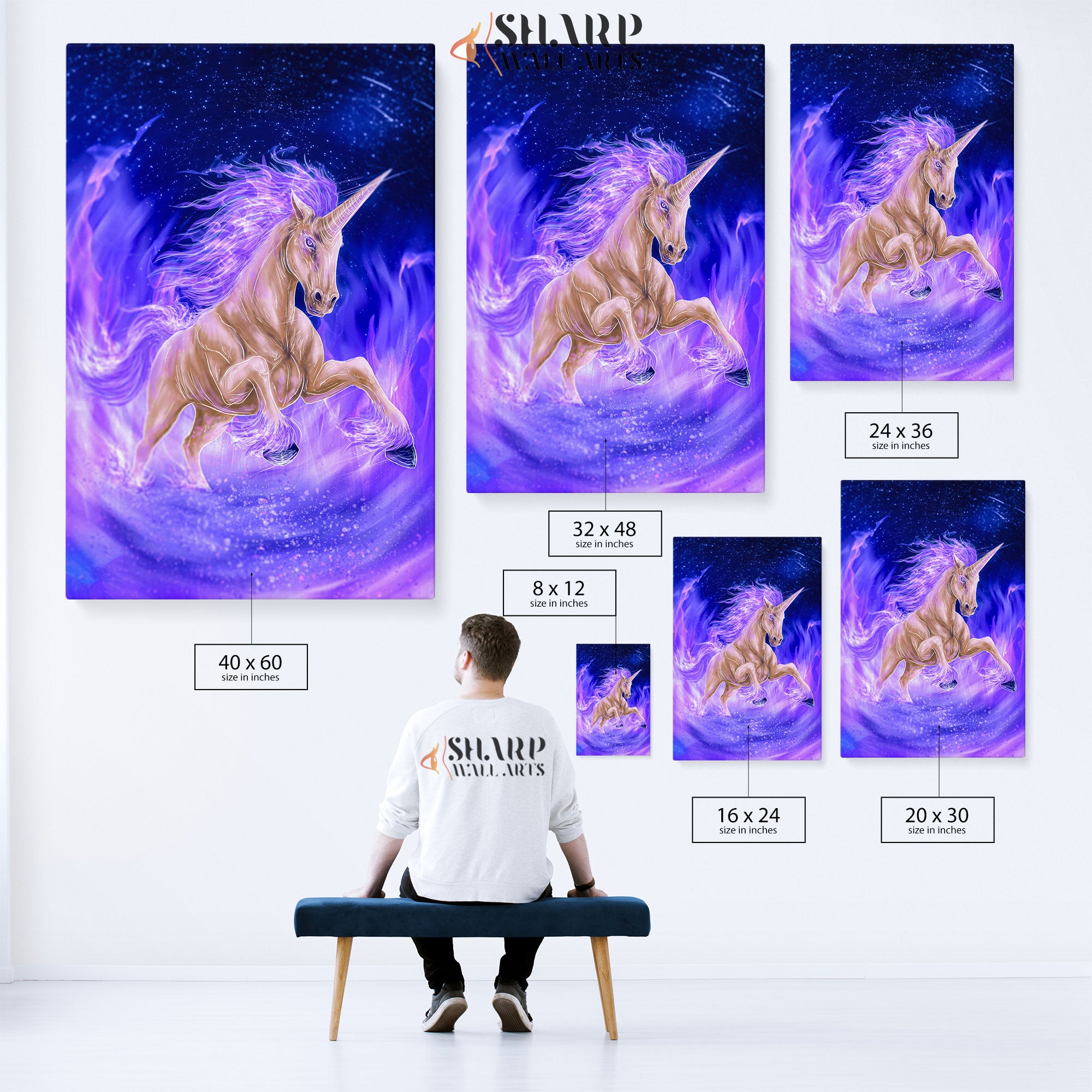 Unicorn Wall Art Canvas