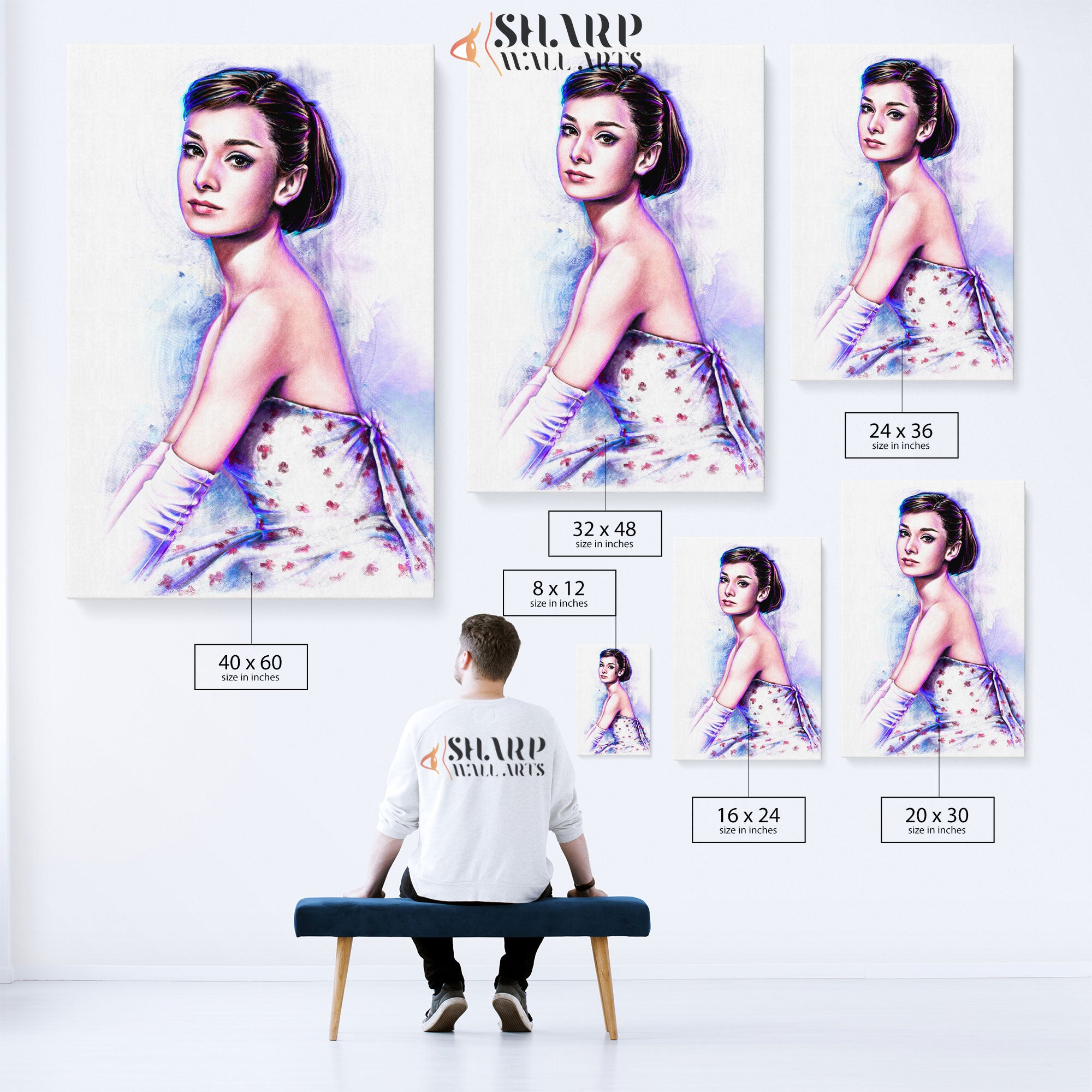 Audrey Hepburn Icon Wall Art Canvas