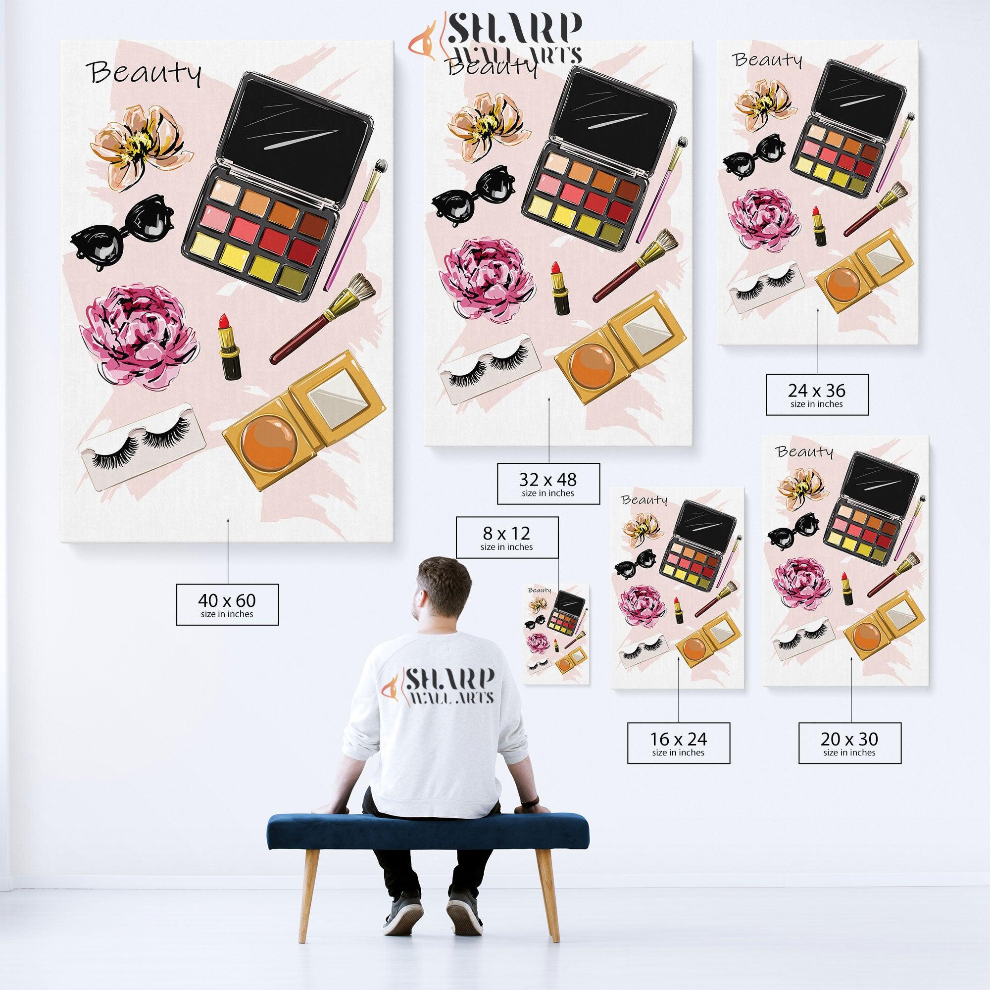 Makeup Set - Fashion Wall Art Canvas - SharpWallArts