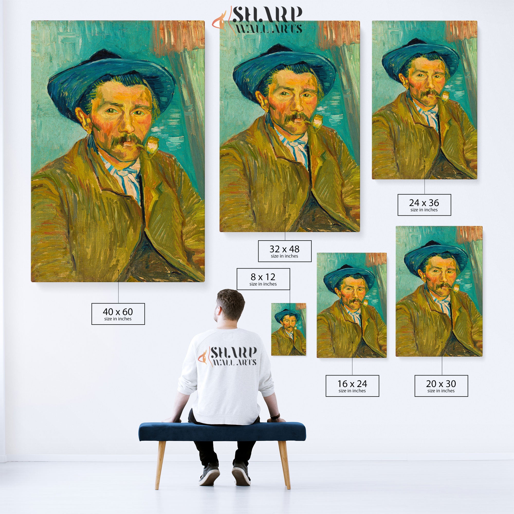 Vincent van Gogh The Smoker Canvas Wall Art