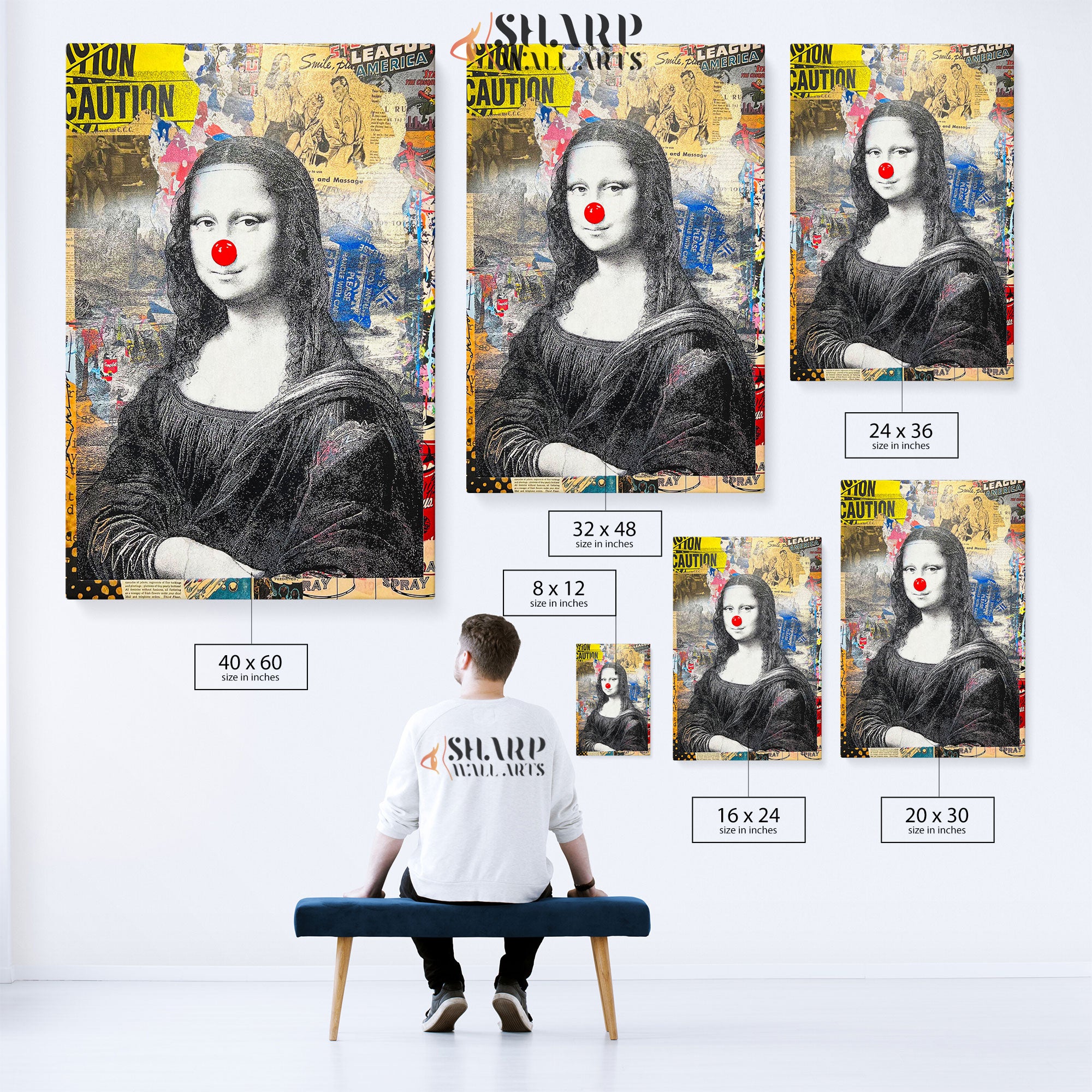 Mona Lisa Pop Canvas Wall Art