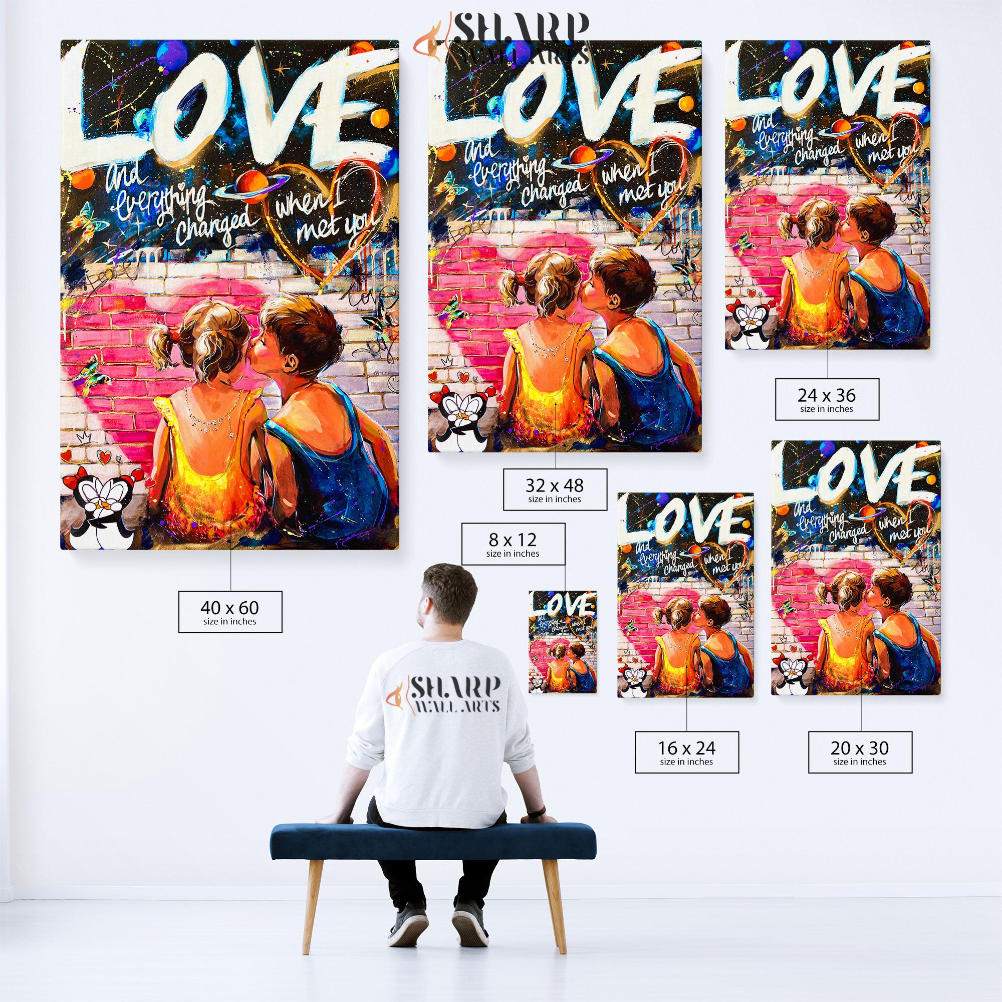 Love And Everything Change Canvas Wall Art