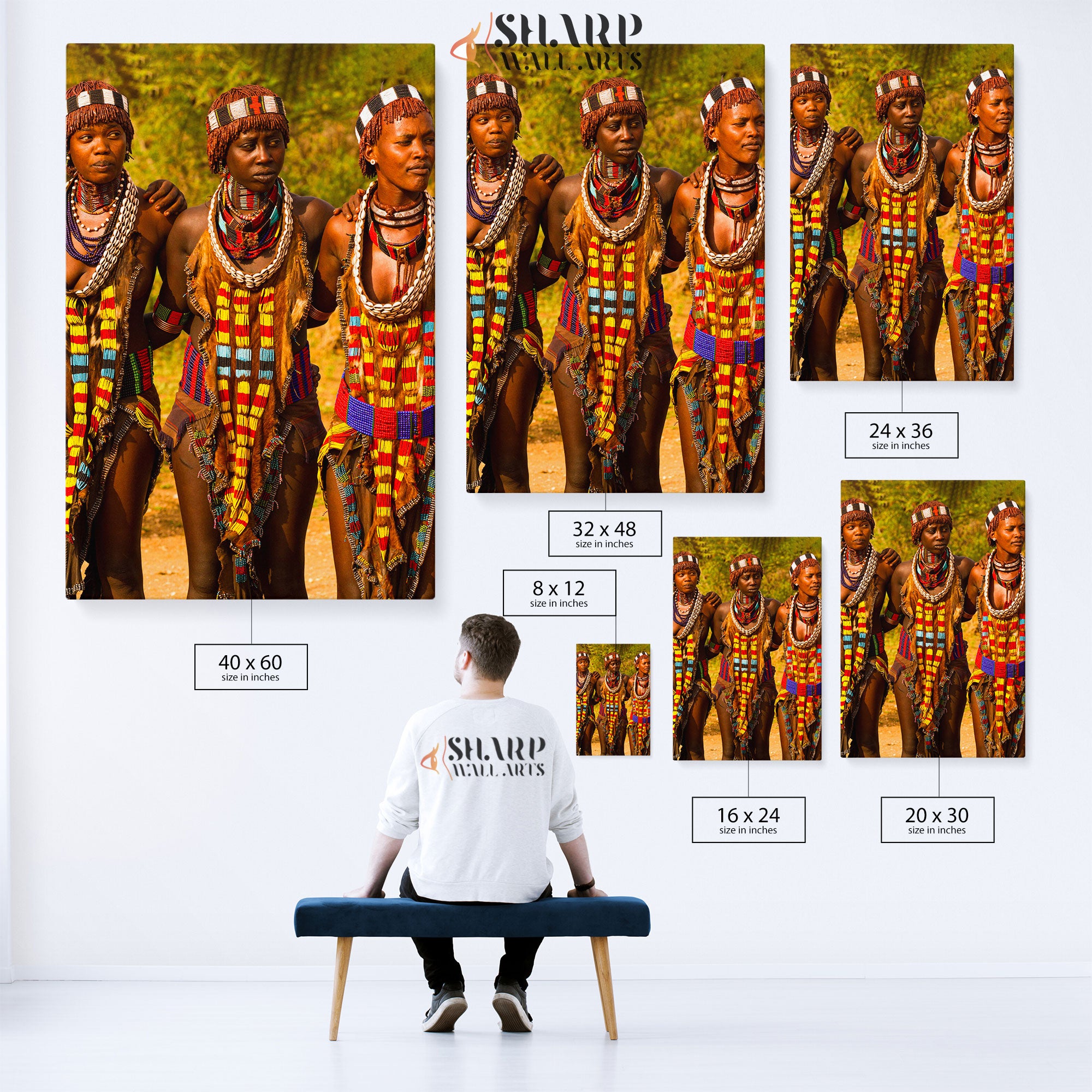 Traditional African Tribal Women Canvas Wall Art