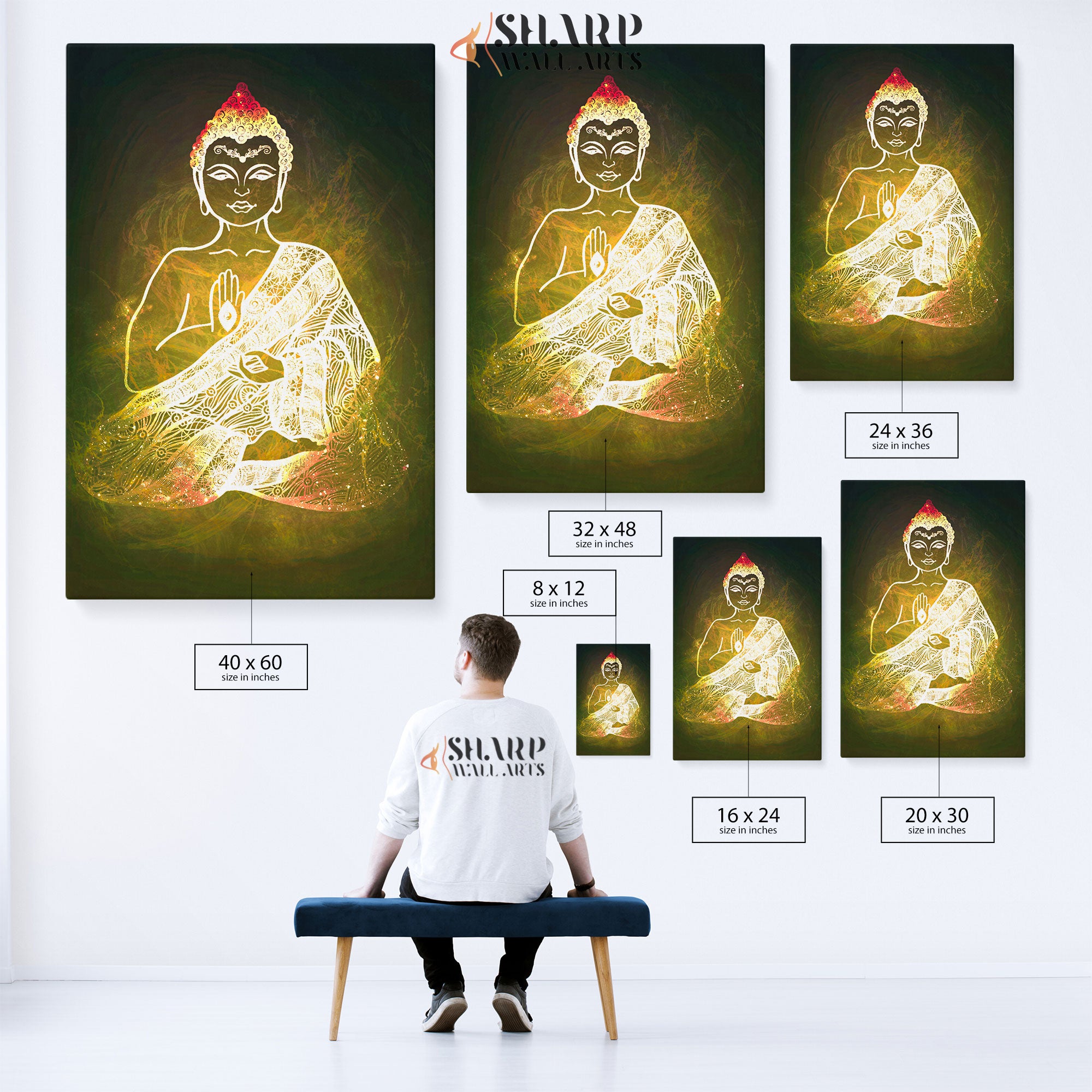 Buddha Enlightenment Canvas Wall Art