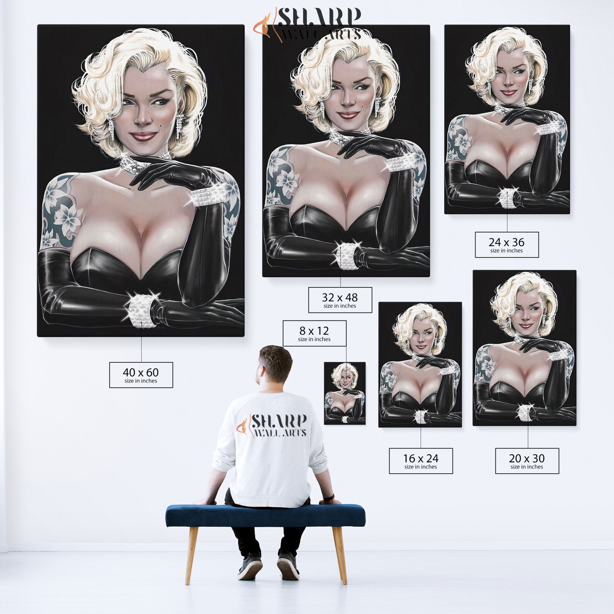 Marilyn Monroe Iconic Wall Art Canvas