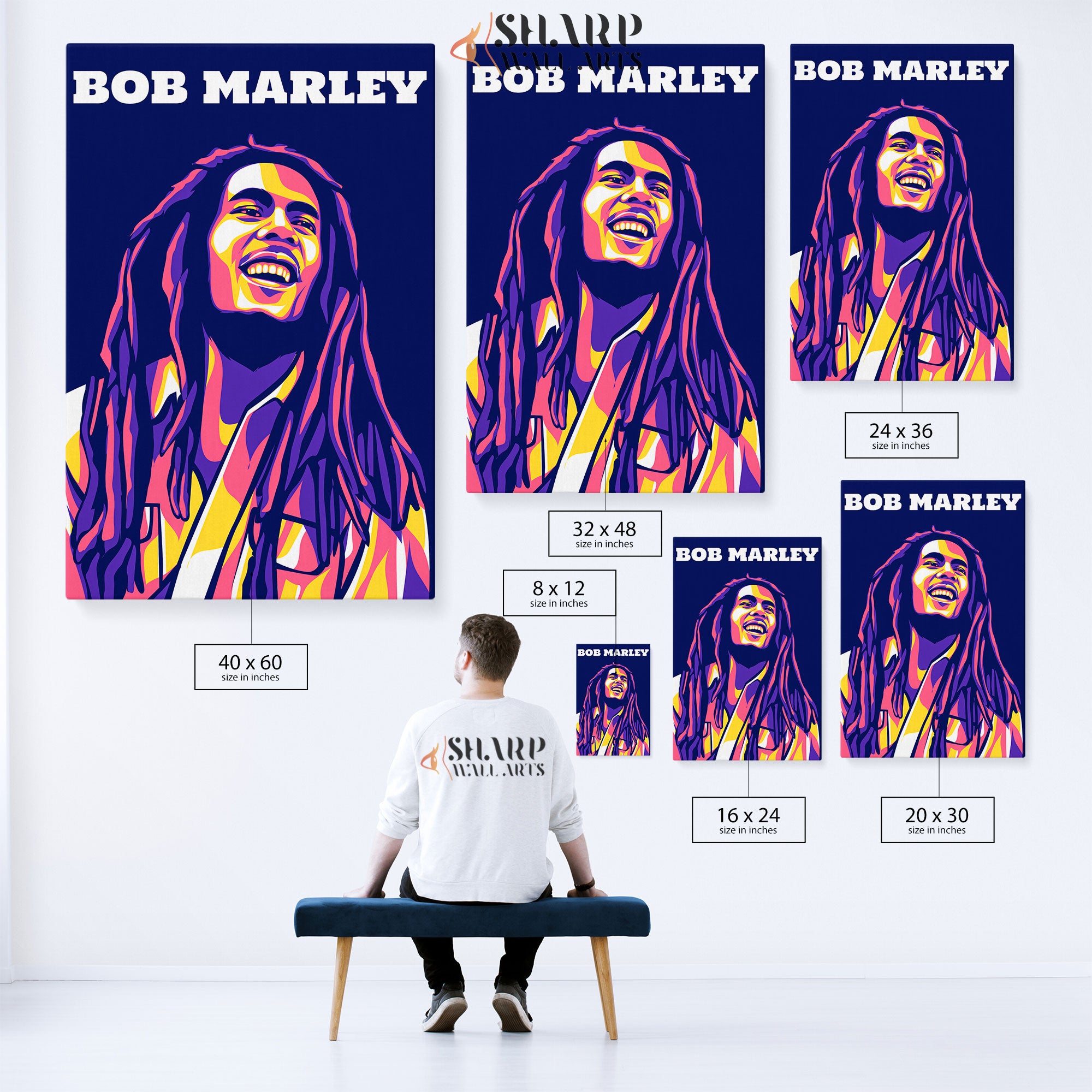 Bob Marley Wall Art Canvas