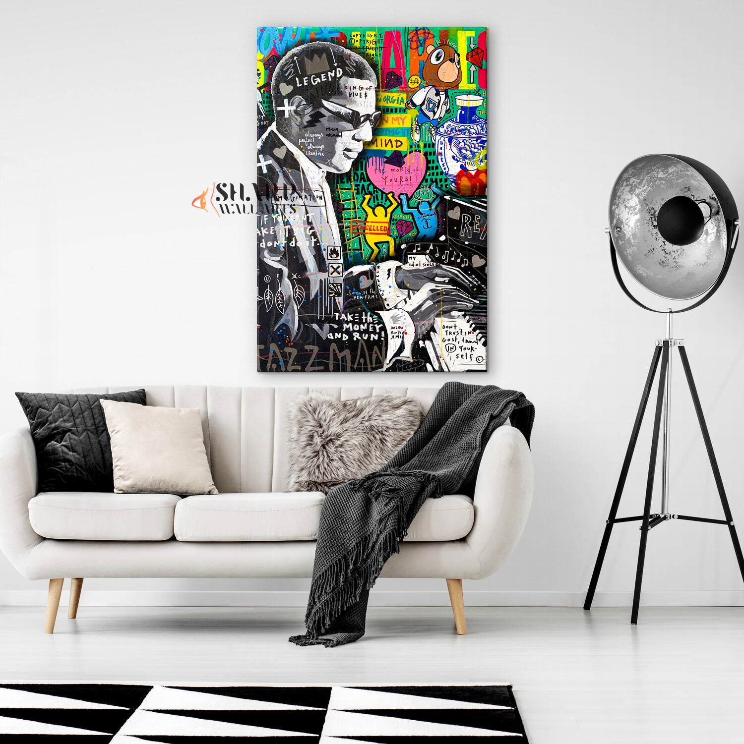 Ray Charles Legend Canvas Wall Art