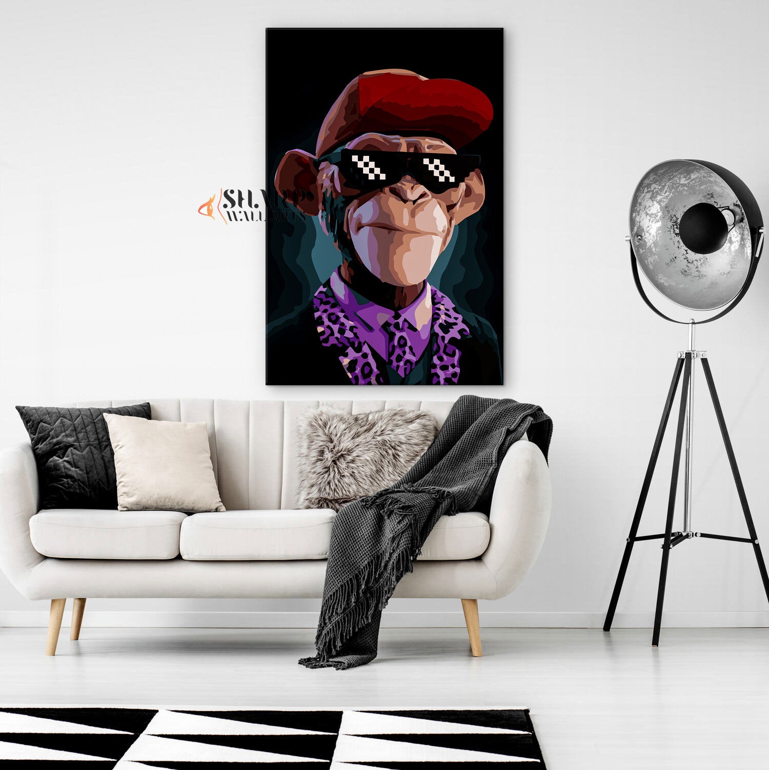 Bored Ape Cool Chimp Canvas Wall Art