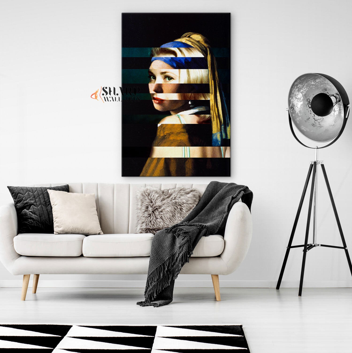 Grace Kelly And Girl With A Pearl Earring Wall Art Canvas