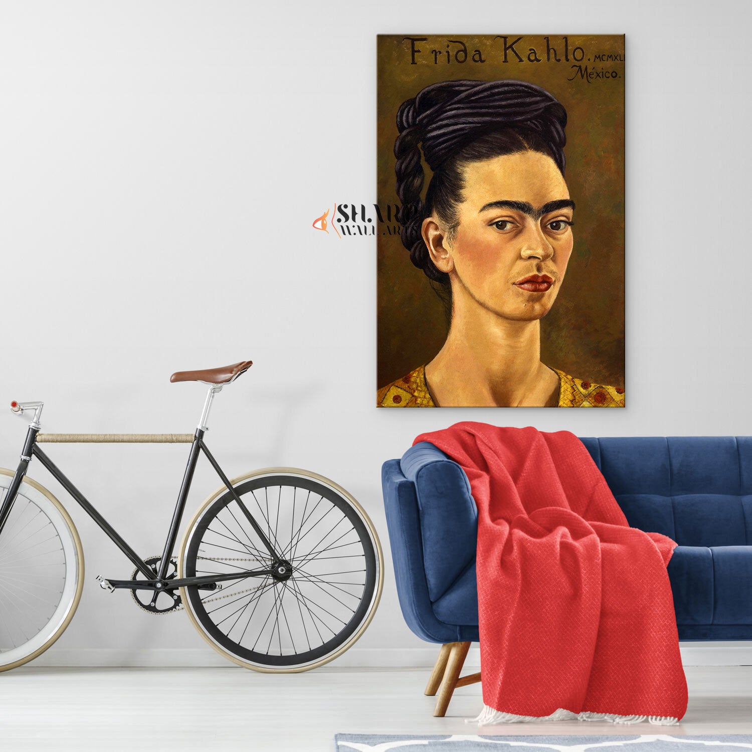 Frida Kahlo Self Portrait Canvas Wall Art