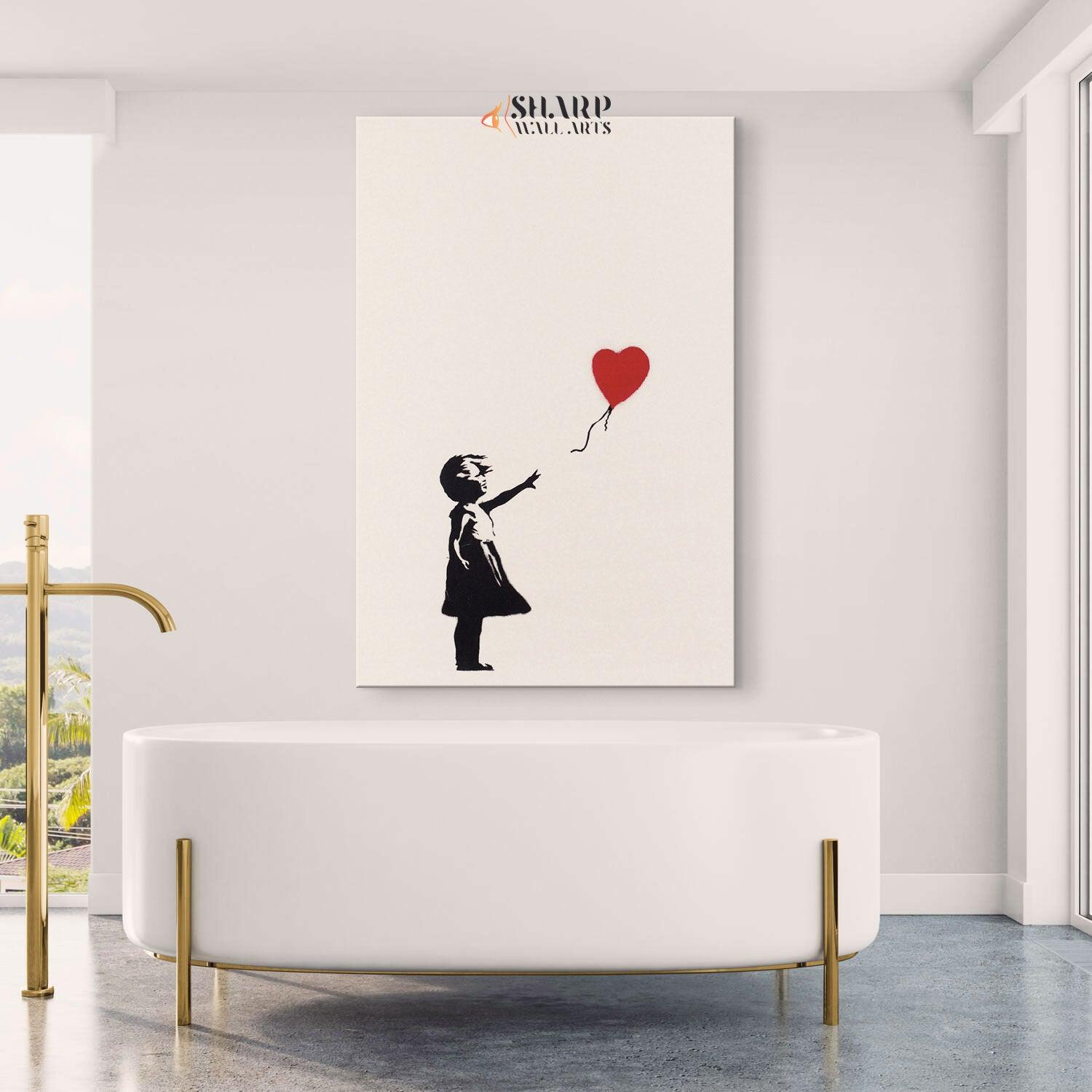 Banksy Girl with Balloon Canvas Wall Art - SharpWallArts