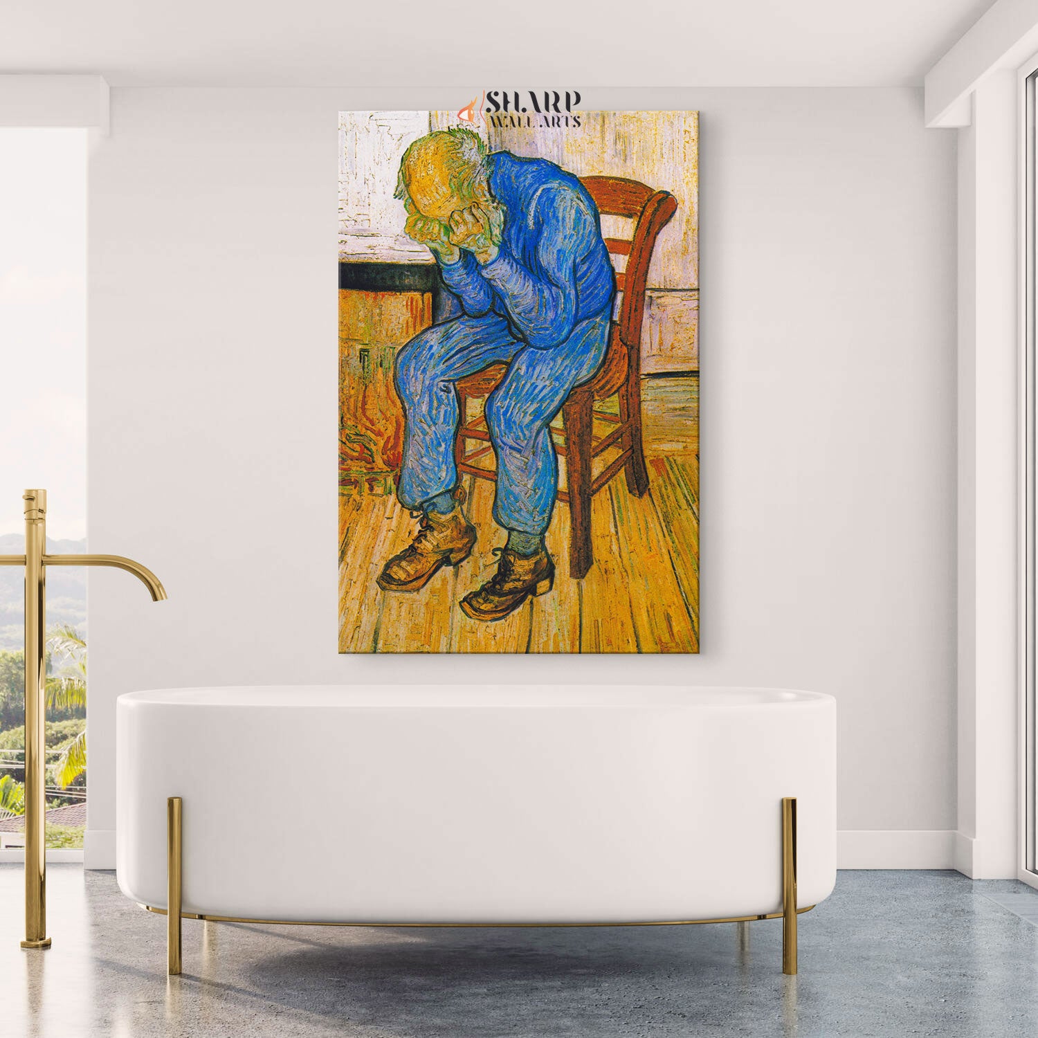 Vincent van Gogh Old Man In Sorrow Canvas Wall Art