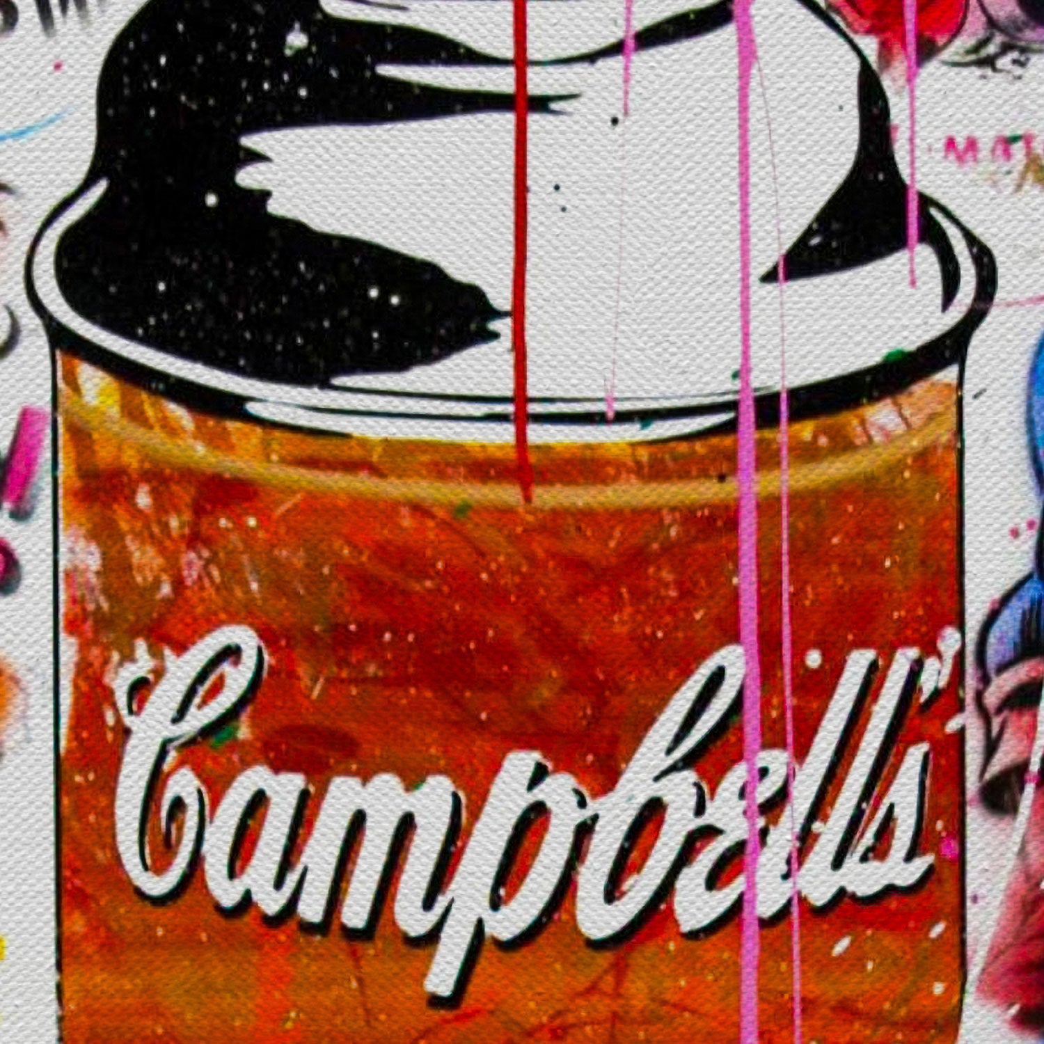 Banksy Tomato Spray Wall Art Canvas