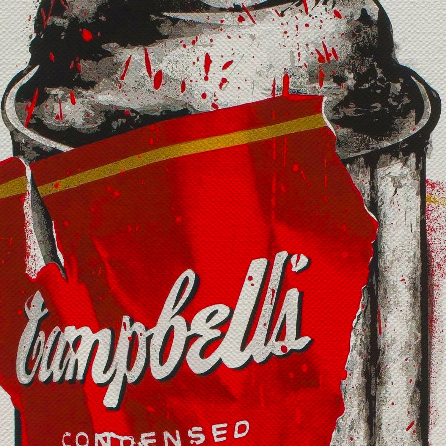 Banksy Tomato Spray Canvas Wall Art